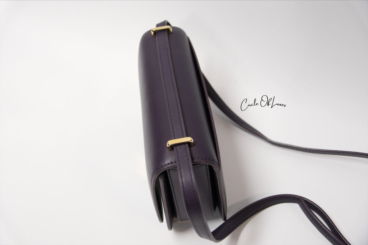 LOEWE SMALL PURPLE GOYA IN SILK CALFSKIN GHW