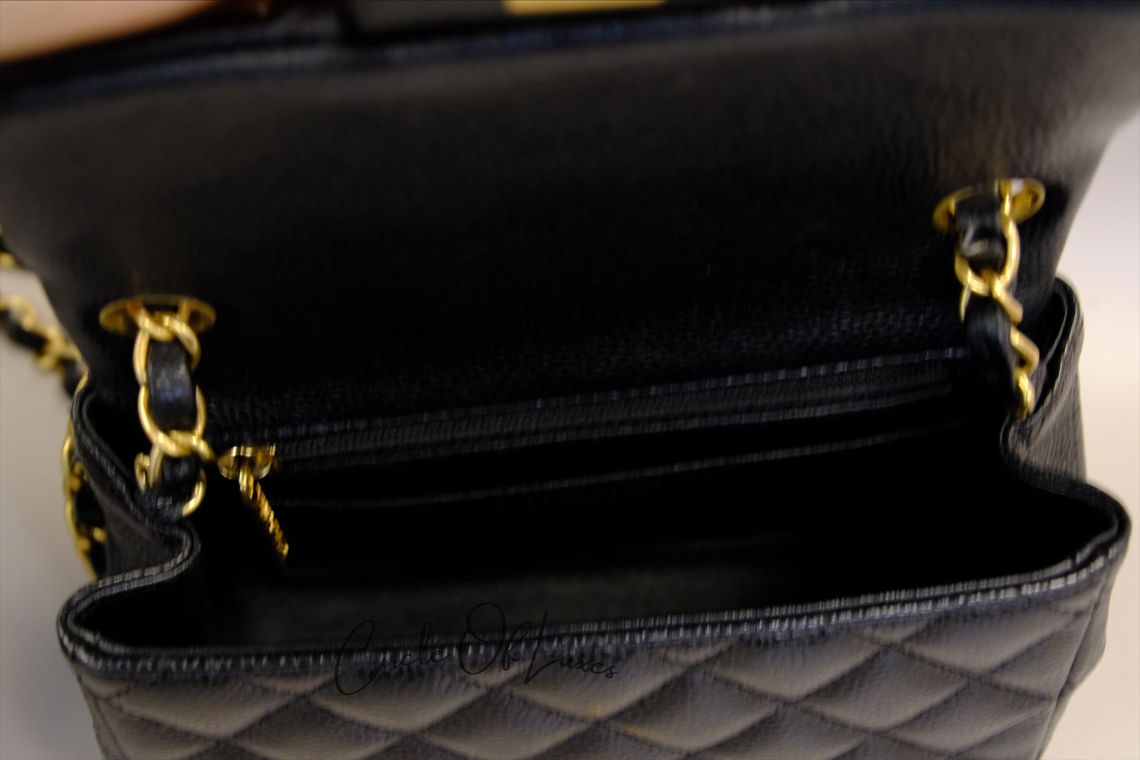 CHANEL MINI SQUARE CAVIAR GHW