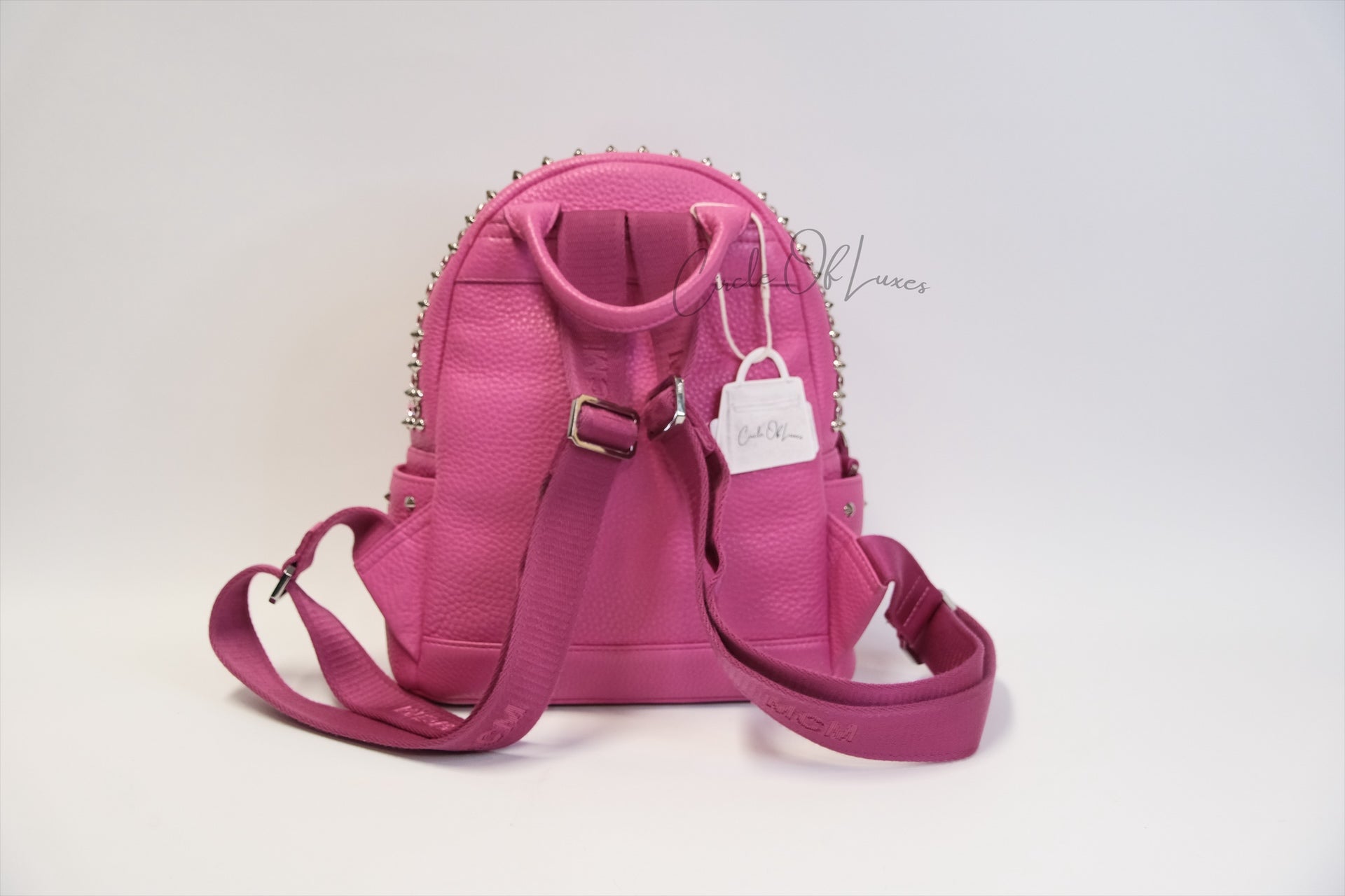 MCM Stark Studded swarovski Backpack  Pink