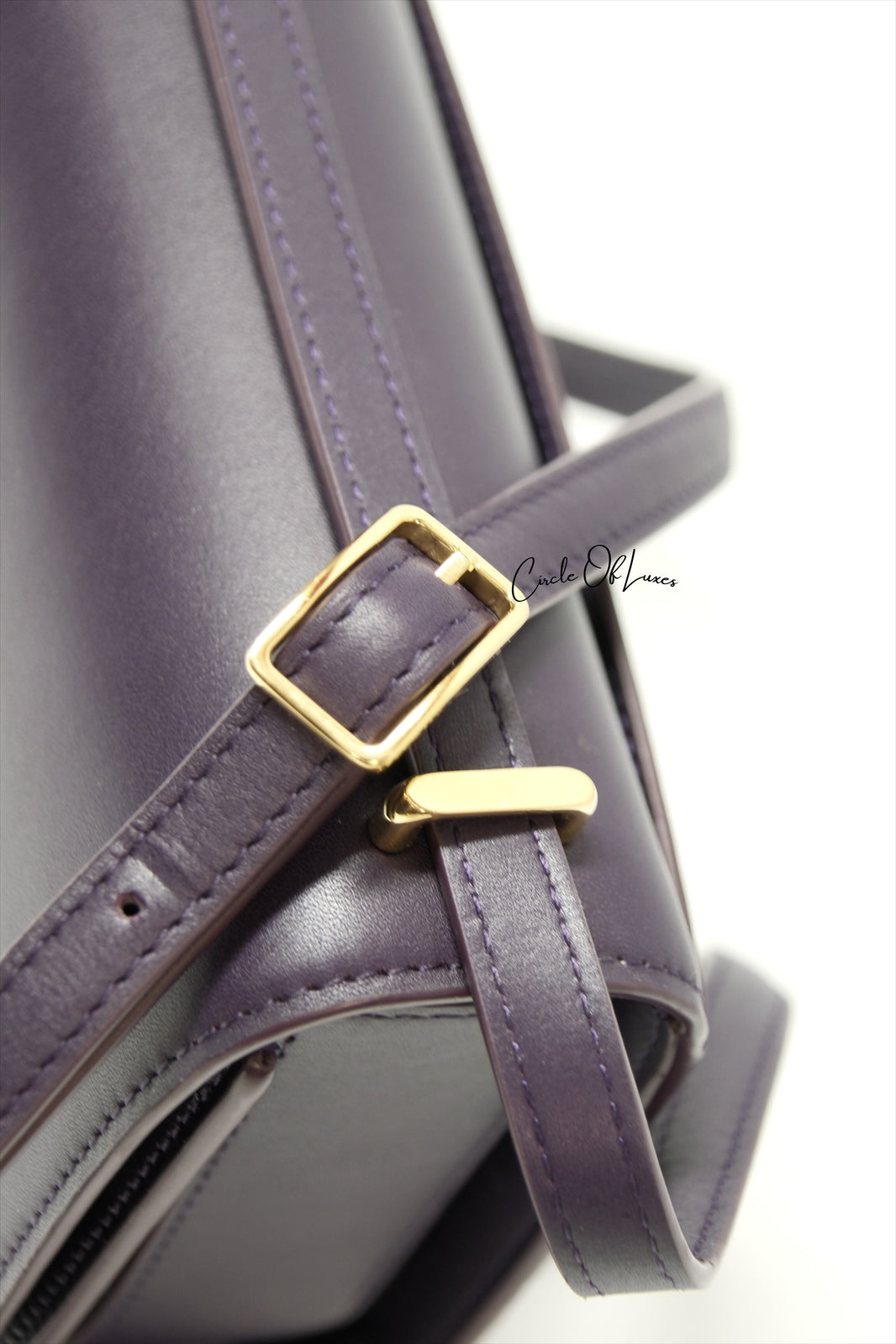 LOEWE SMALL PURPLE GOYA IN SILK CALFSKIN GHW