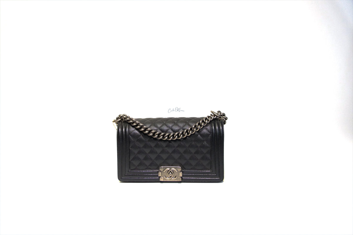 CHANEL OLD MEDIUM BOY CAVIAR RHW