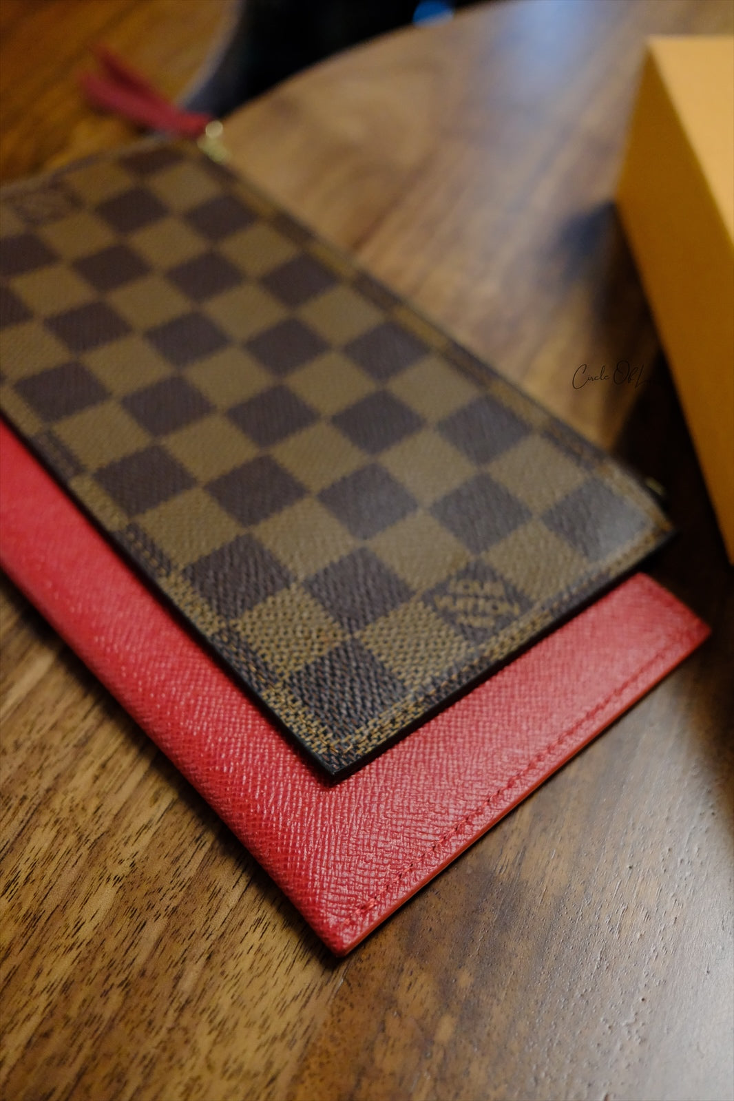 FELEICE POCHETTE DAMIER EBEN ,FULLSET