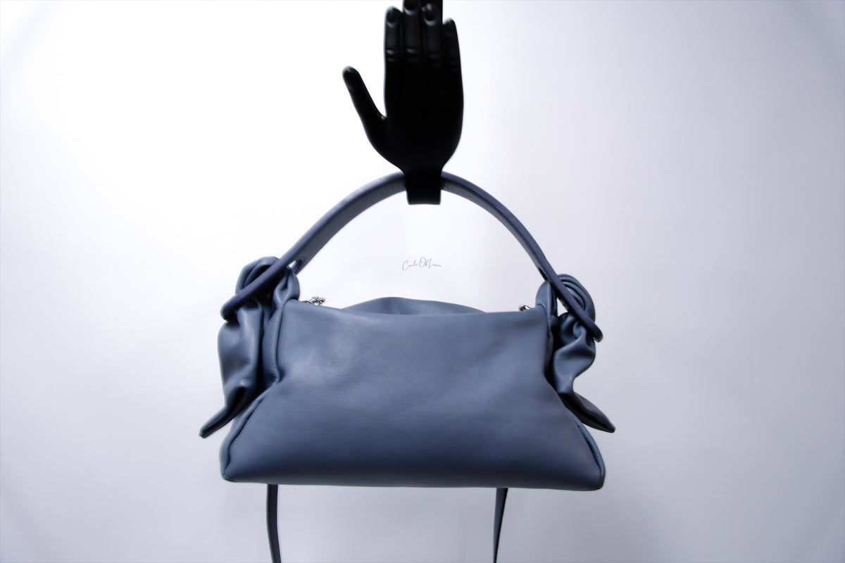 KENZO BLUE/GREY LEATHER BAG