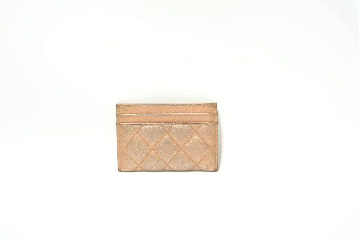 CHANEL REISSUE CARD HOLDER ROSE PINK HARDWARE
