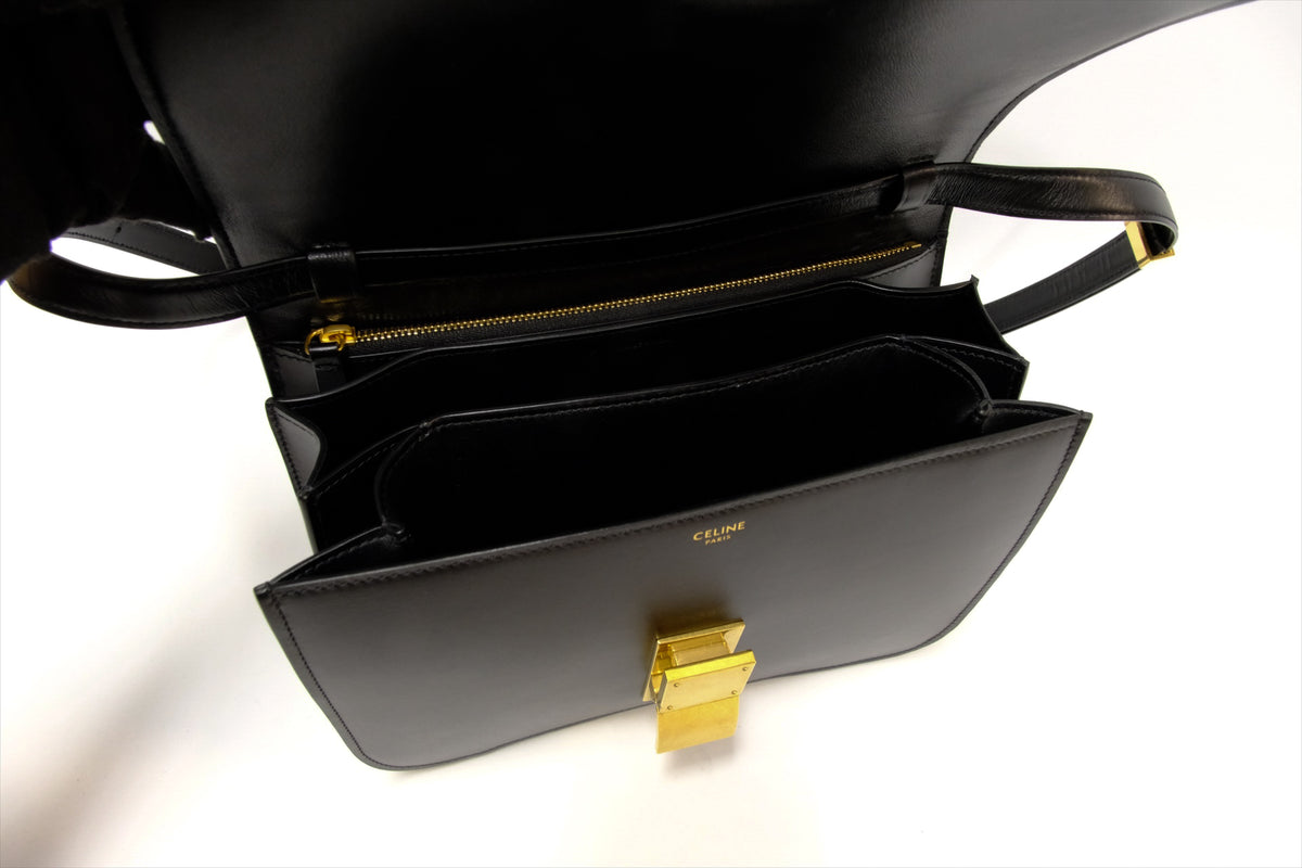 CELINE BLACK CLASSIC BOX BLACK GHW