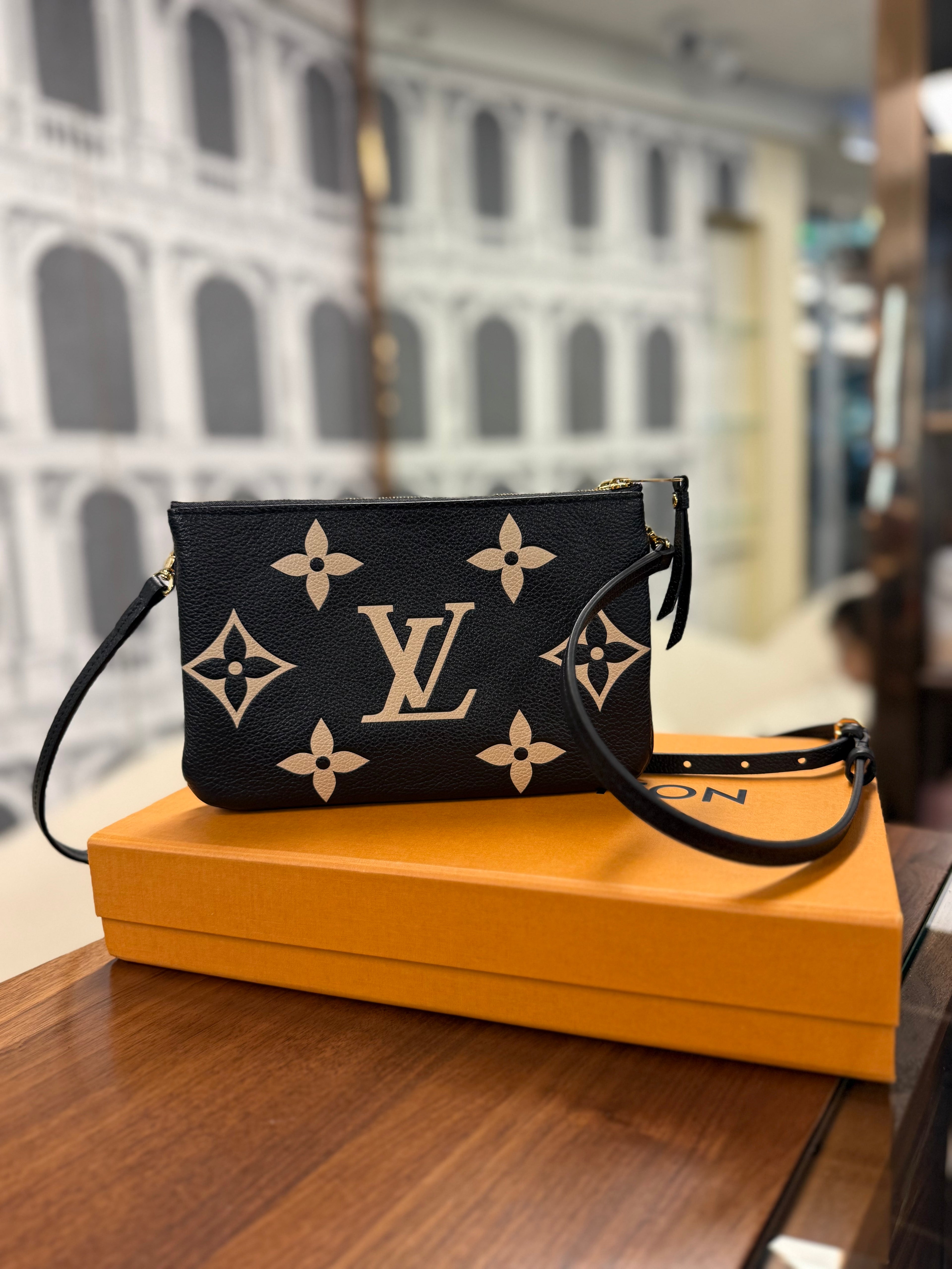 LOUIS VUITTON DOUBLE ZIP EMPRINENTE