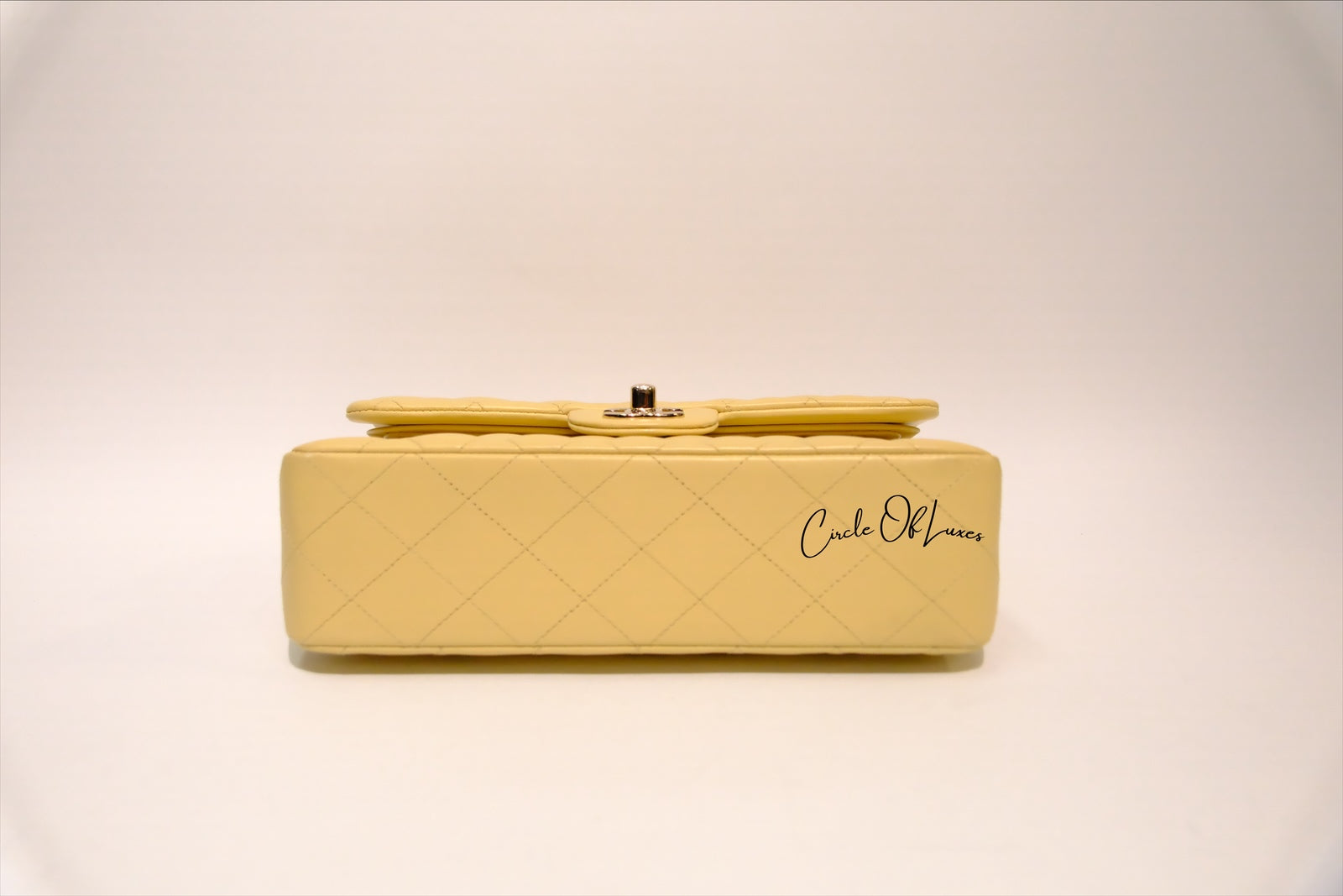 CHANEL SMALL YELLOW LAMSKIN GHW
