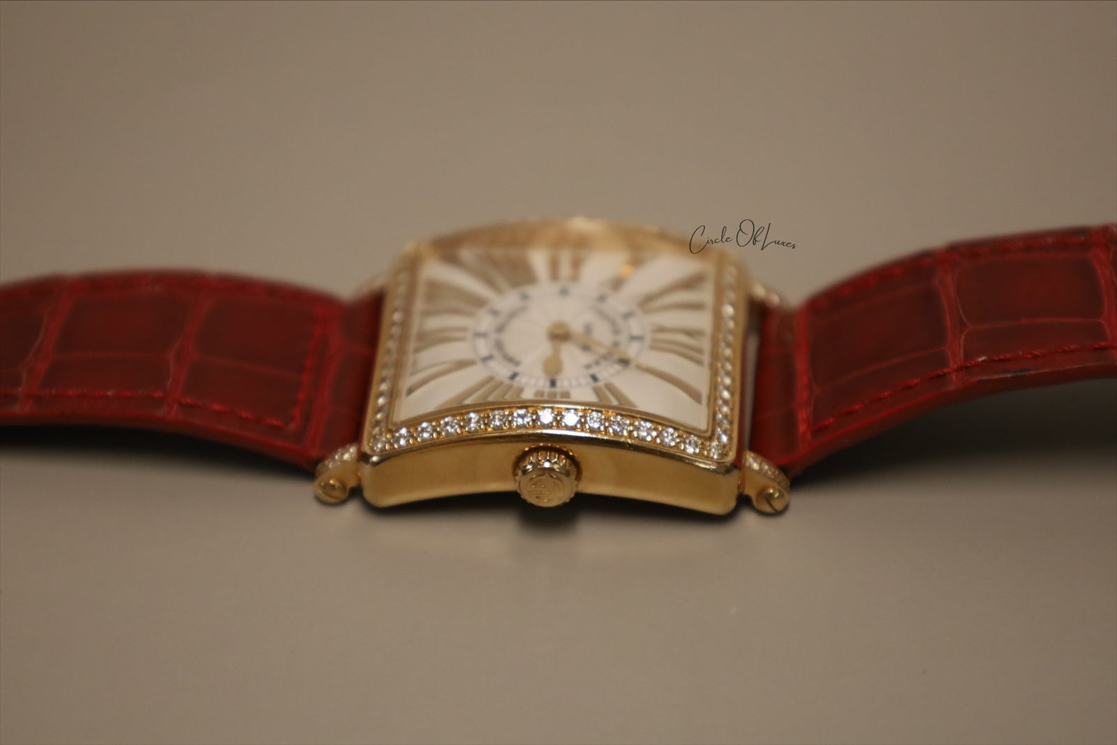 FRANK MULLER MASTER SQUARE 18k ROSE GOLD DIAMOND