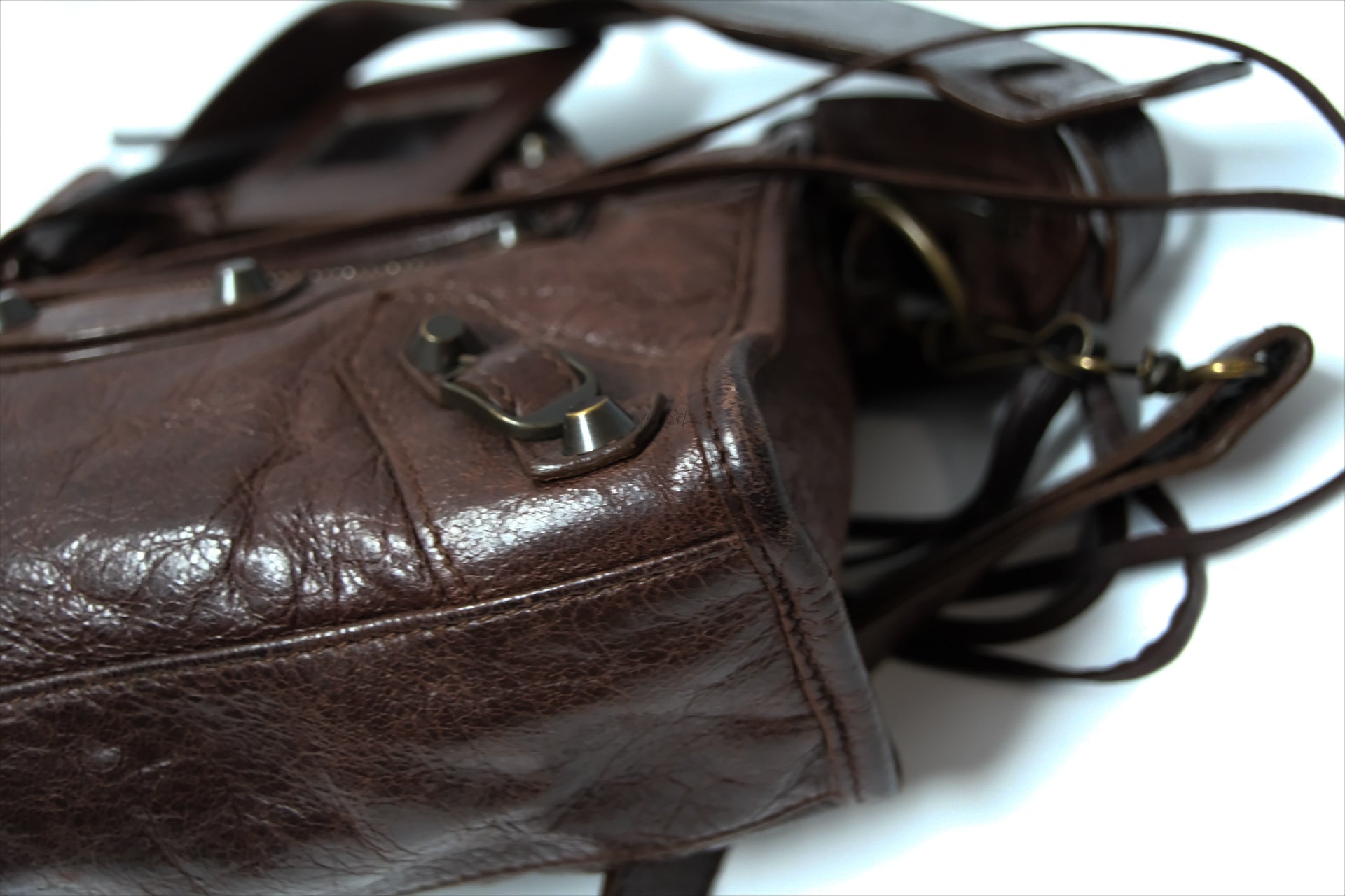 BALENCIAGA MINI CITY BAG BURGUNDY