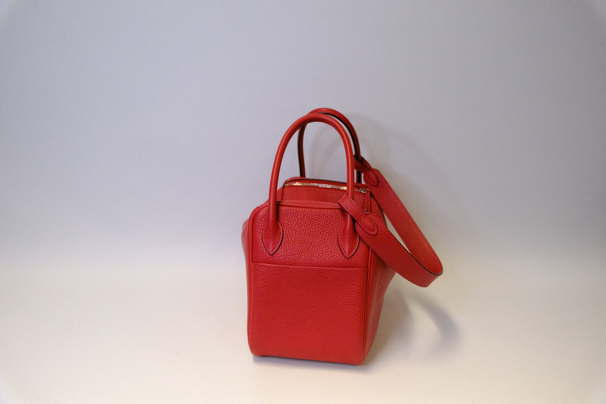 HERMES LINDY 26 ROUGE PHW FULLSET