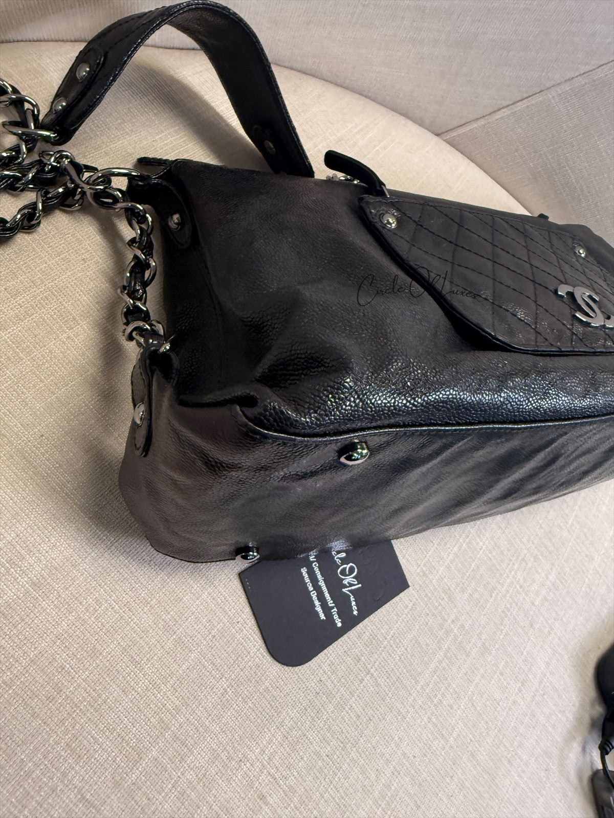 POCKET IN THE CITY CAVIAR BLACK METAL HW
