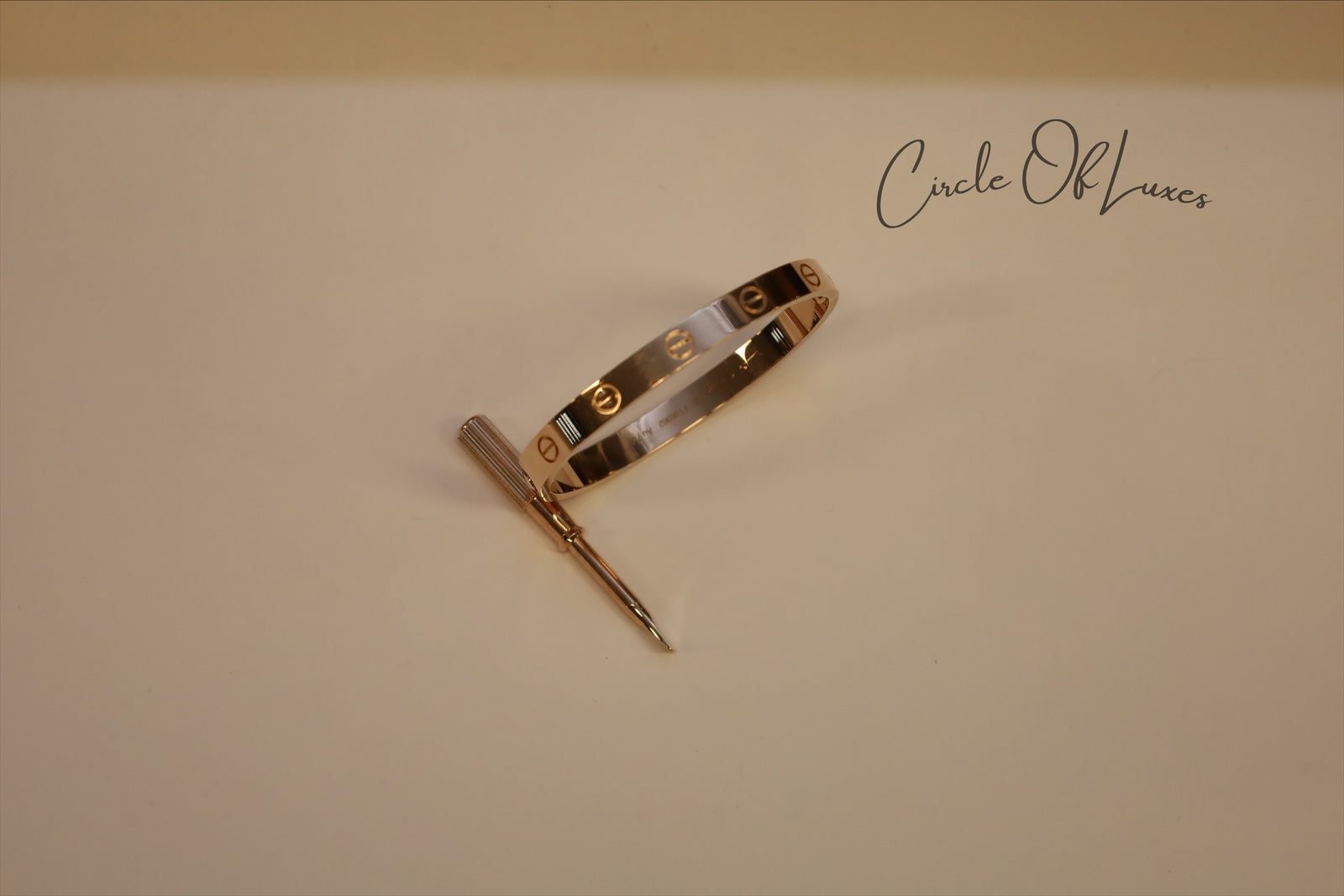 CARTIER LOVE BANGLE RGHW SIZE 16