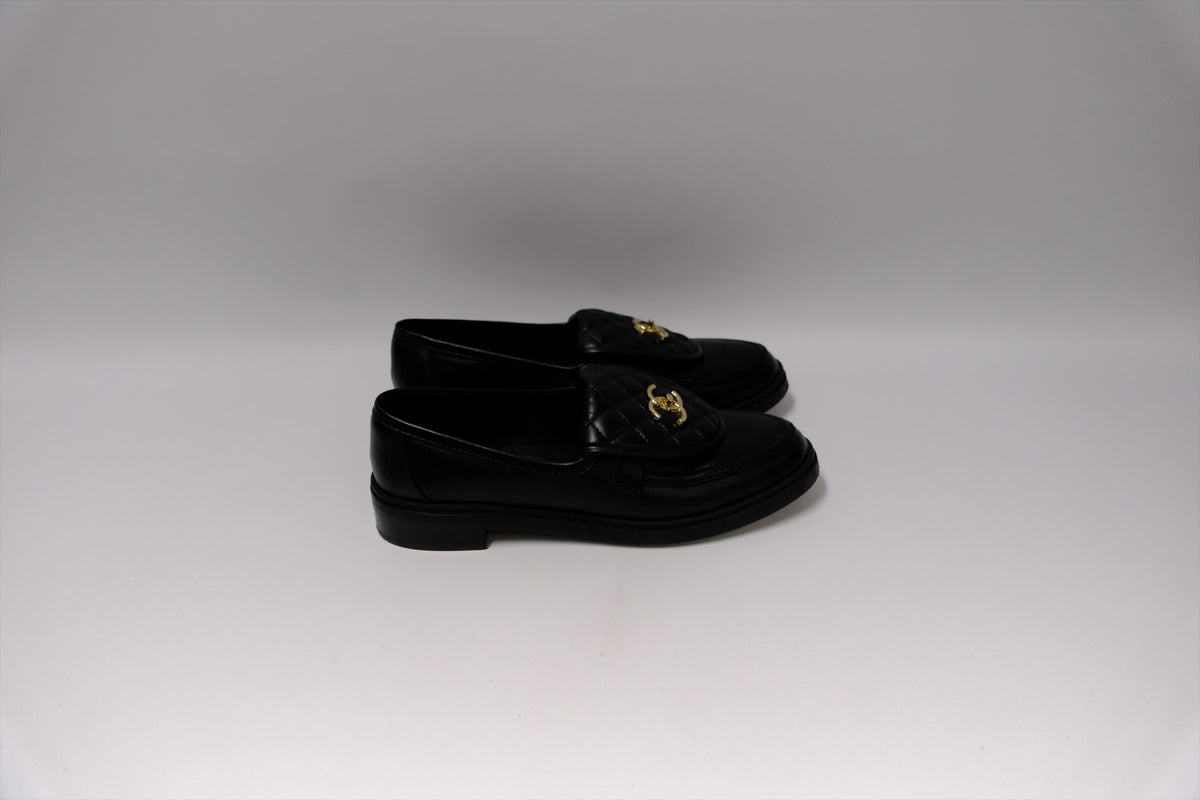 CHANEL LOAFER BLACK SIZE 41