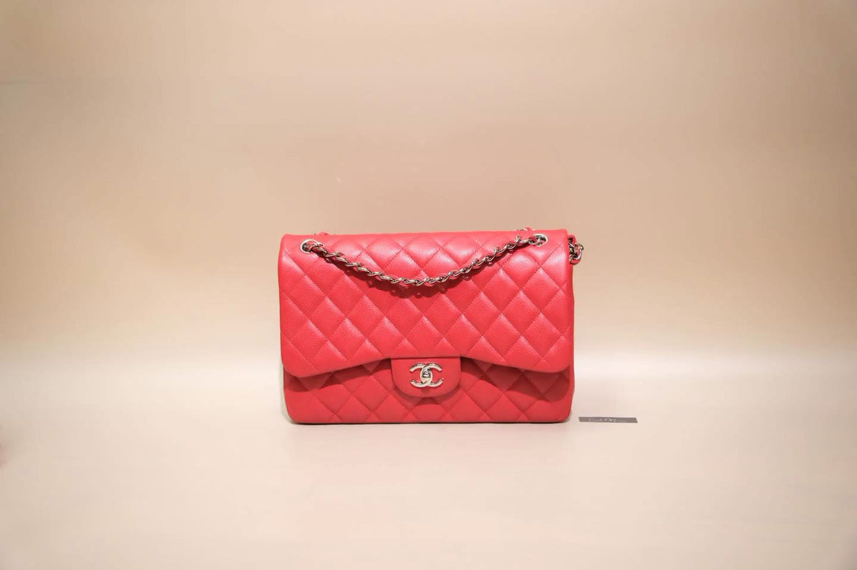 CHANEL JUMBO RED CAVIAR SHW