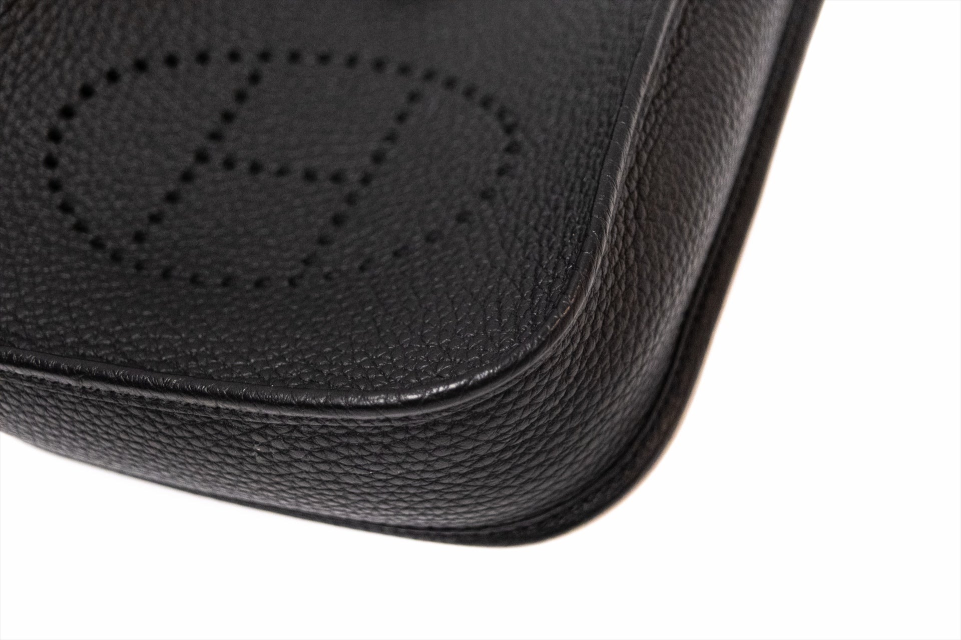 HERMES MINI EVELYNE NOIR SHW STAMP K