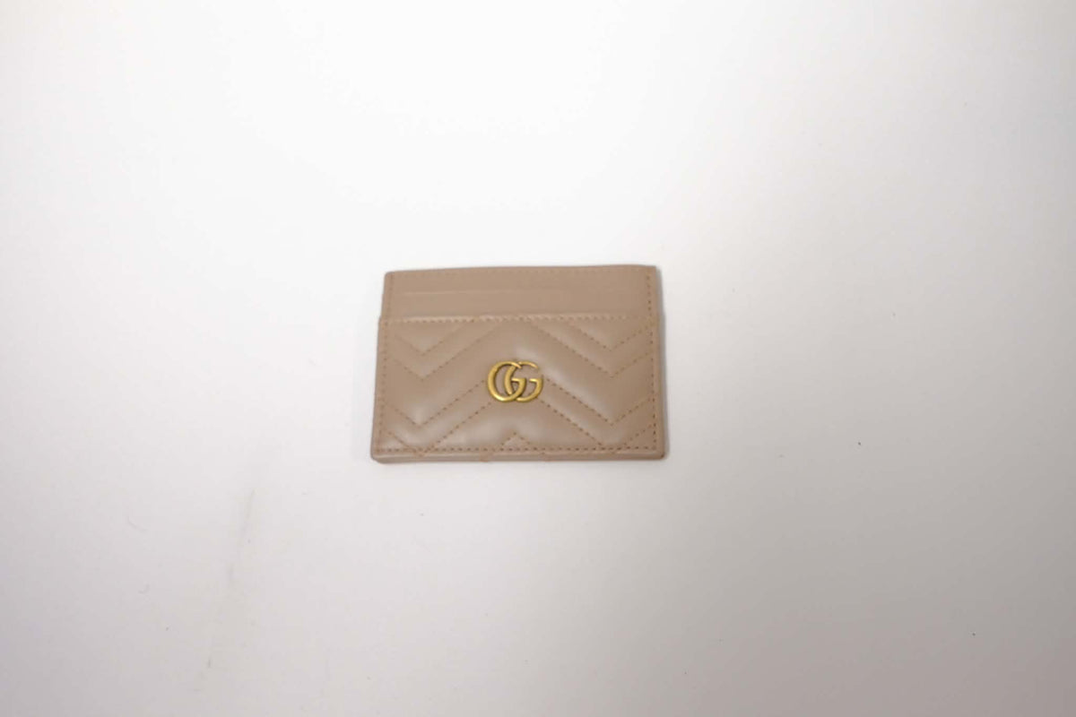 GUCCI MARMONT BEIGE CARD HOLDER