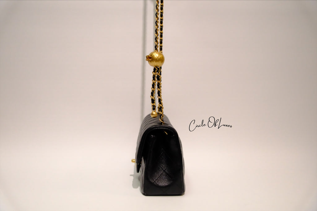 CHANEL MINI RECTANGLE PEARL CRUSH BLACK