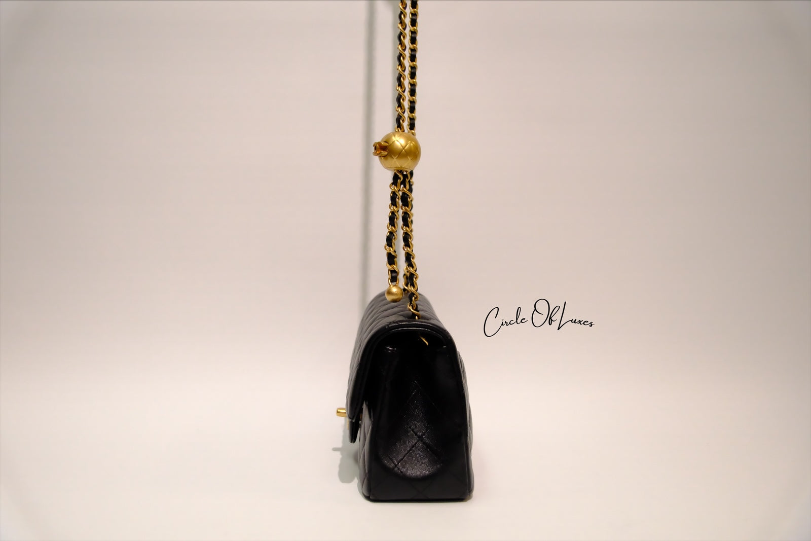 CHANEL MINI RECTANGLE PEARL CRUSH BLACK
