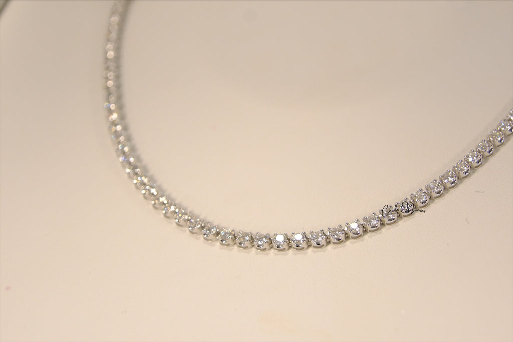 TENNIS NECKLACE DIAMONDS WHITE  GOLD