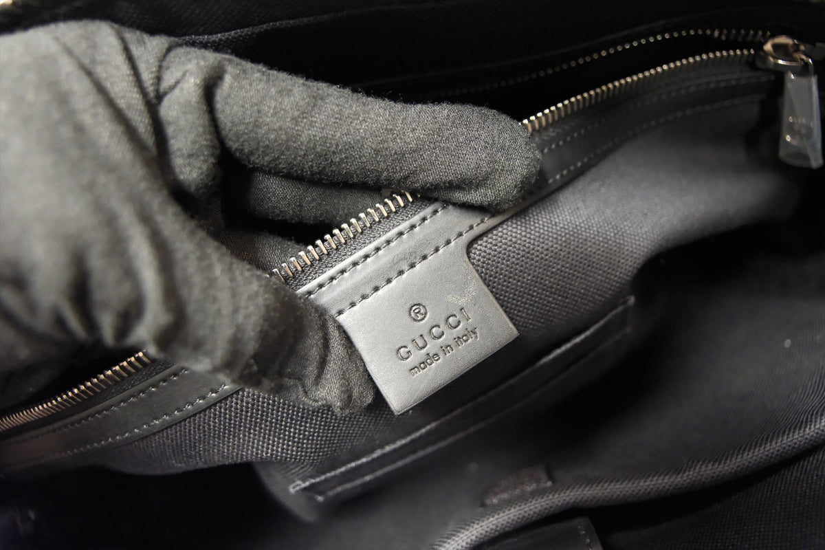 GUCCI SUPREME WEB STRAP BRIEFCASE BAG