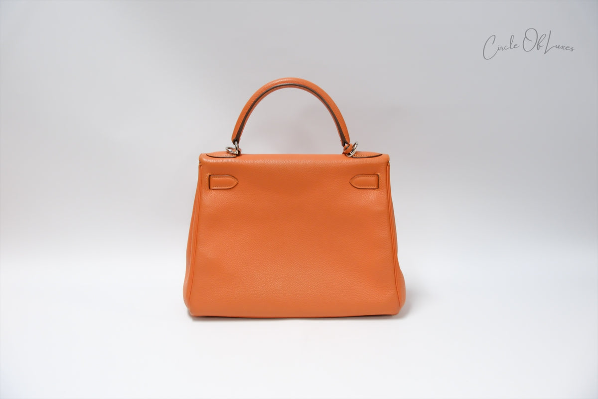 HERMES KELLY 28 TOGO ORANGE SHW