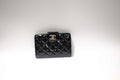 CHANEL QUILTED PATENT MEDIUM FLAP FRENCH WALLET