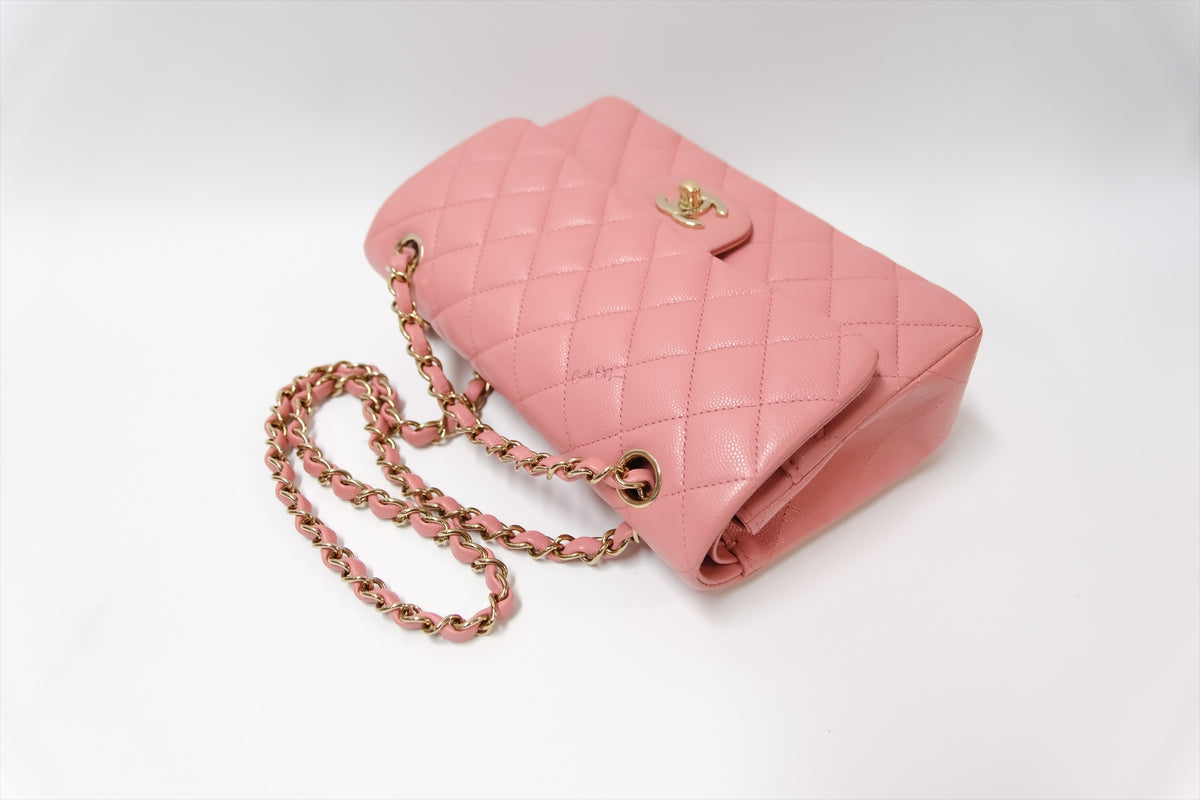 CHANEL CLASSIC SMALL PINK GHW