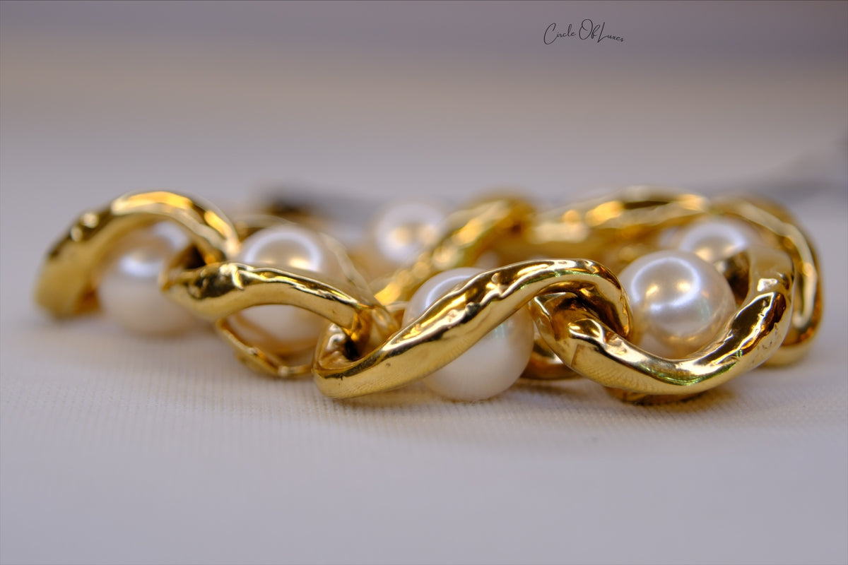 CHANEL PEARL BRACELET GHW