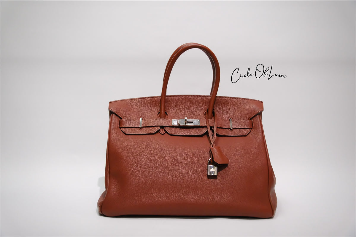 HERMES  BIRKIN 35 CUIVRE 6C PHW