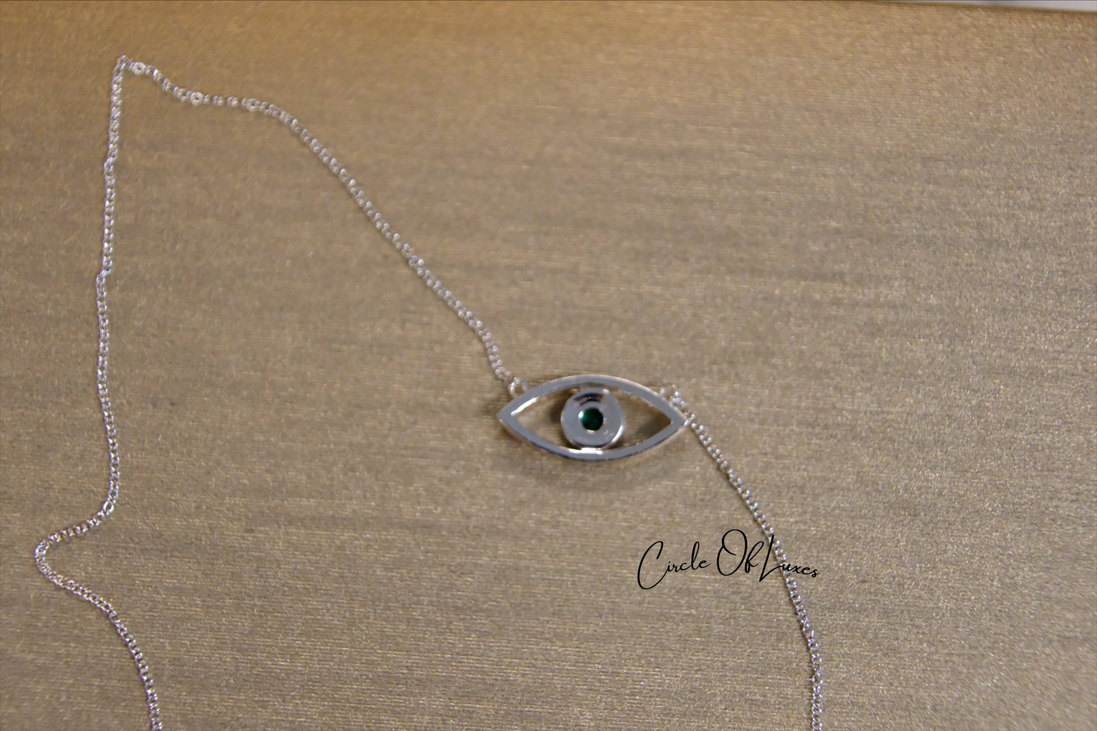 EVIL EYE WHITE GOLD DIAMONDS NECKLACE