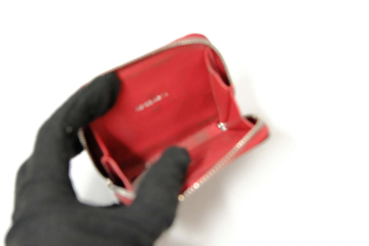 SALVATORE FERRAGAMO VARA BOW PATENT LEATHER ZIPPY COIN PURSE