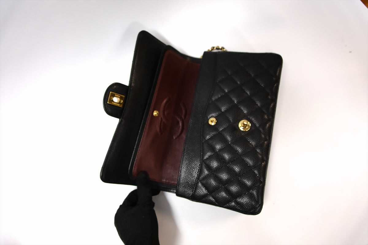 CHANEL CLASSIC BLACK CAVIAR GHW