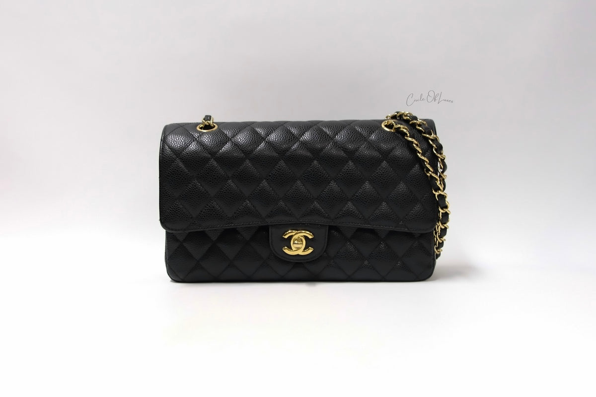 CHANEL CLASSIC BLACK CAVIAR GHW