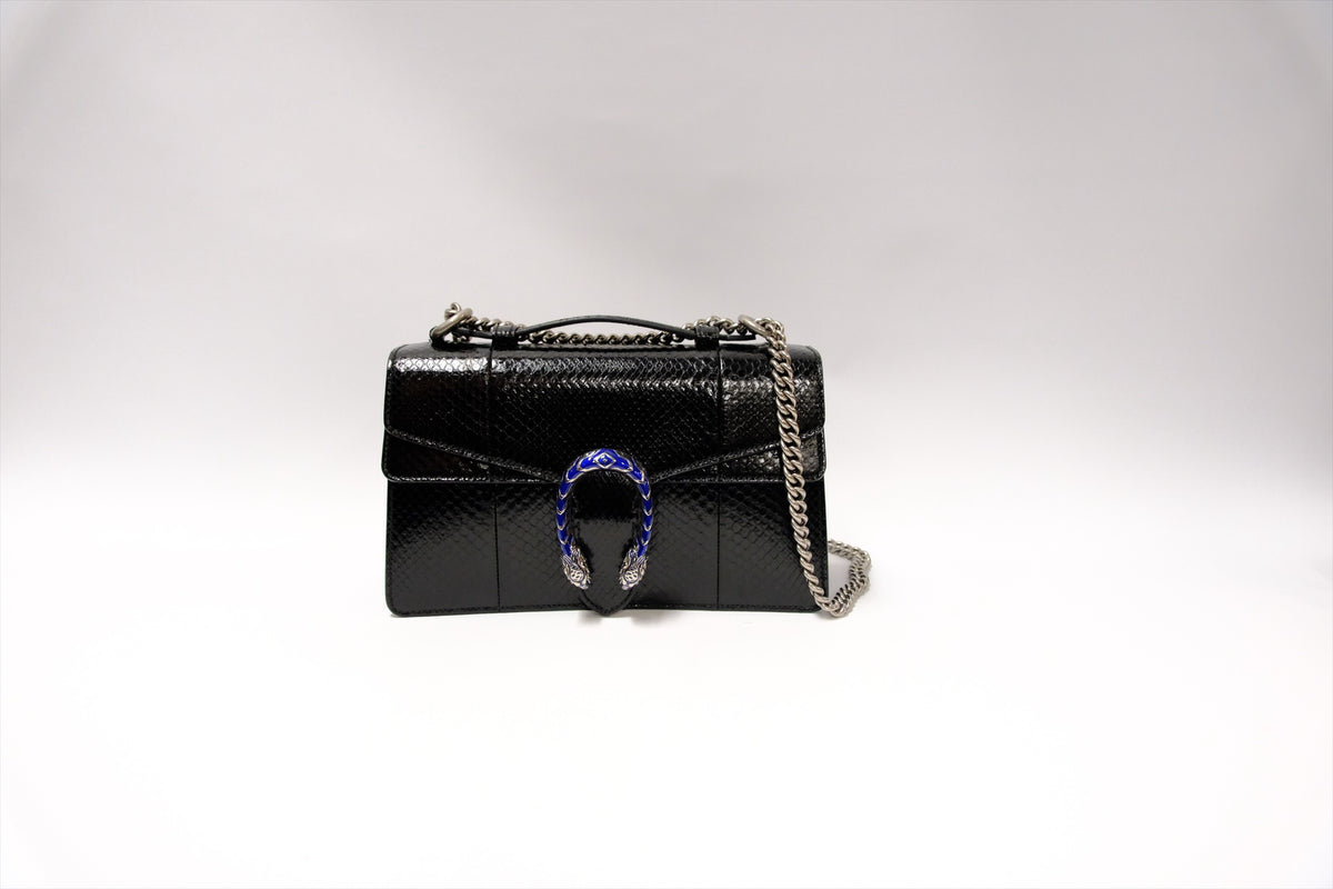 GUCCI DIONYSUS SHOULDER BAG WITH TOP HANDLE BLACK