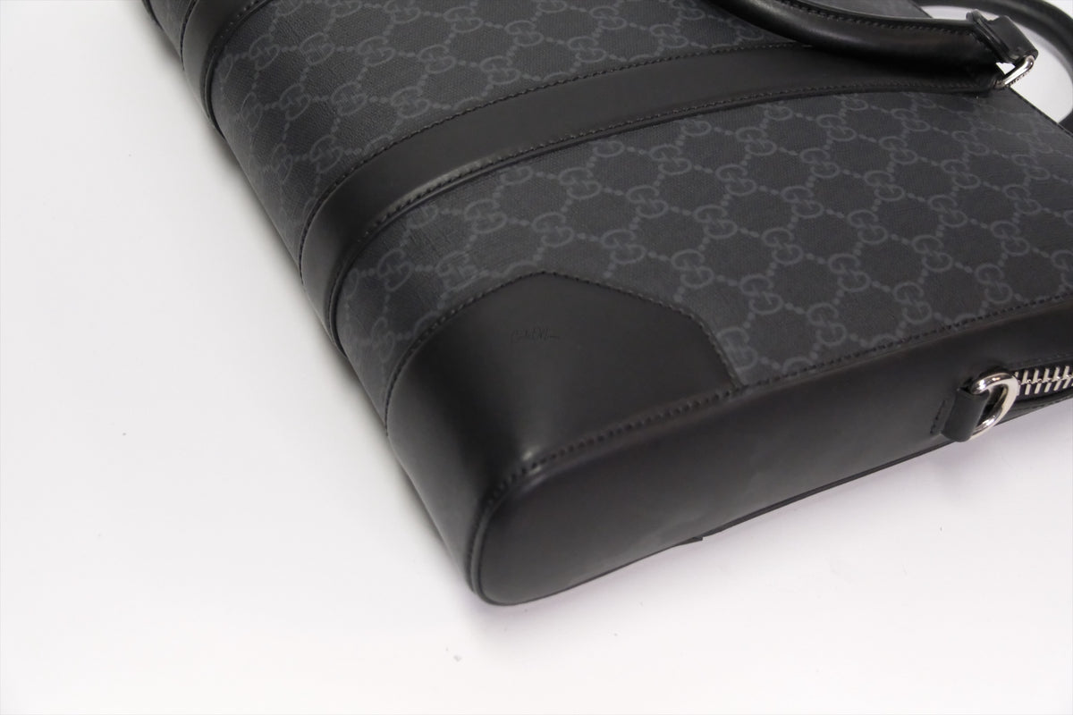 GUCCI SUPREME WEB STRAP BRIEFCASE BAG