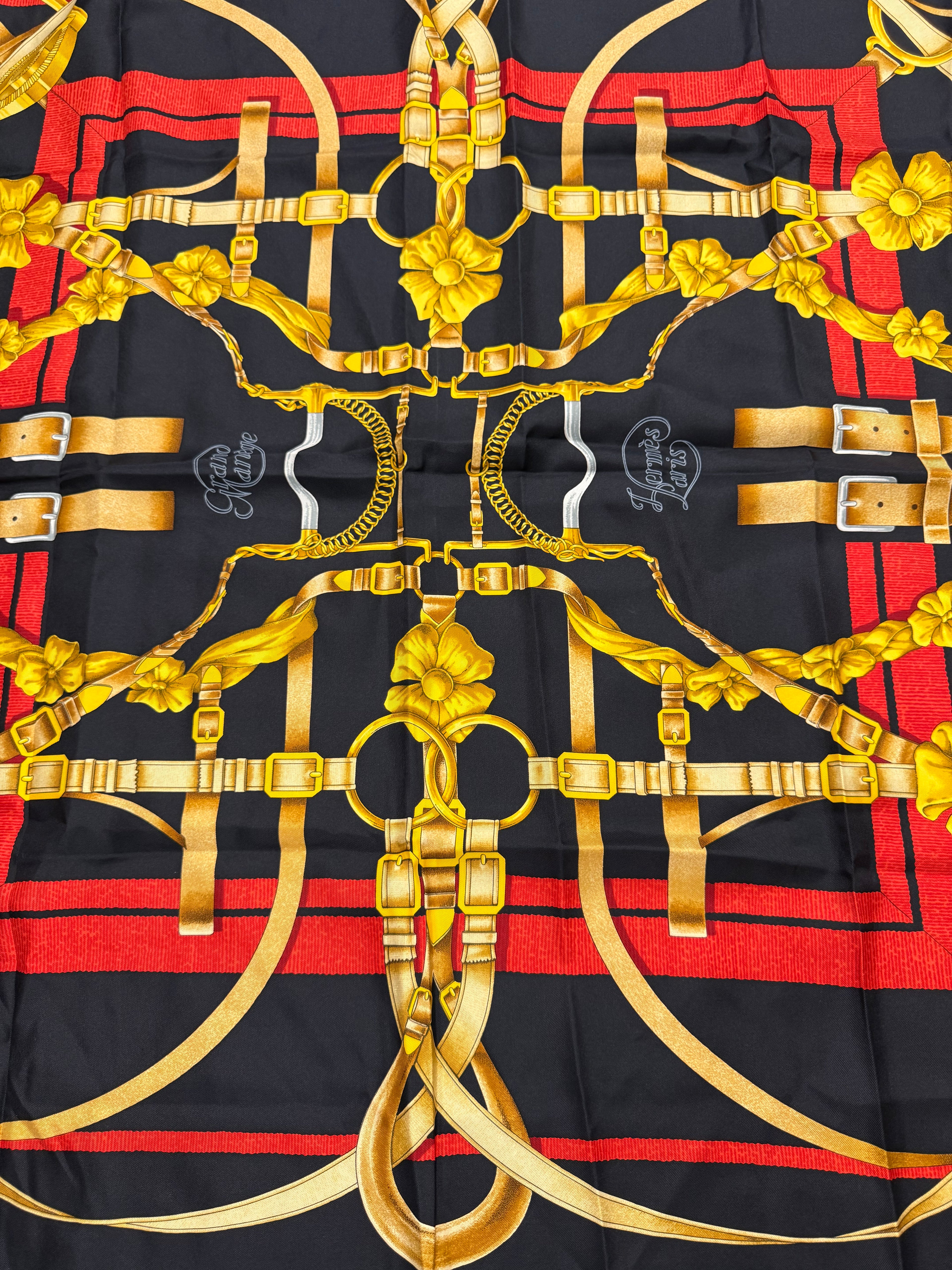 HERMES GRAND MANEGE SILK SCARF