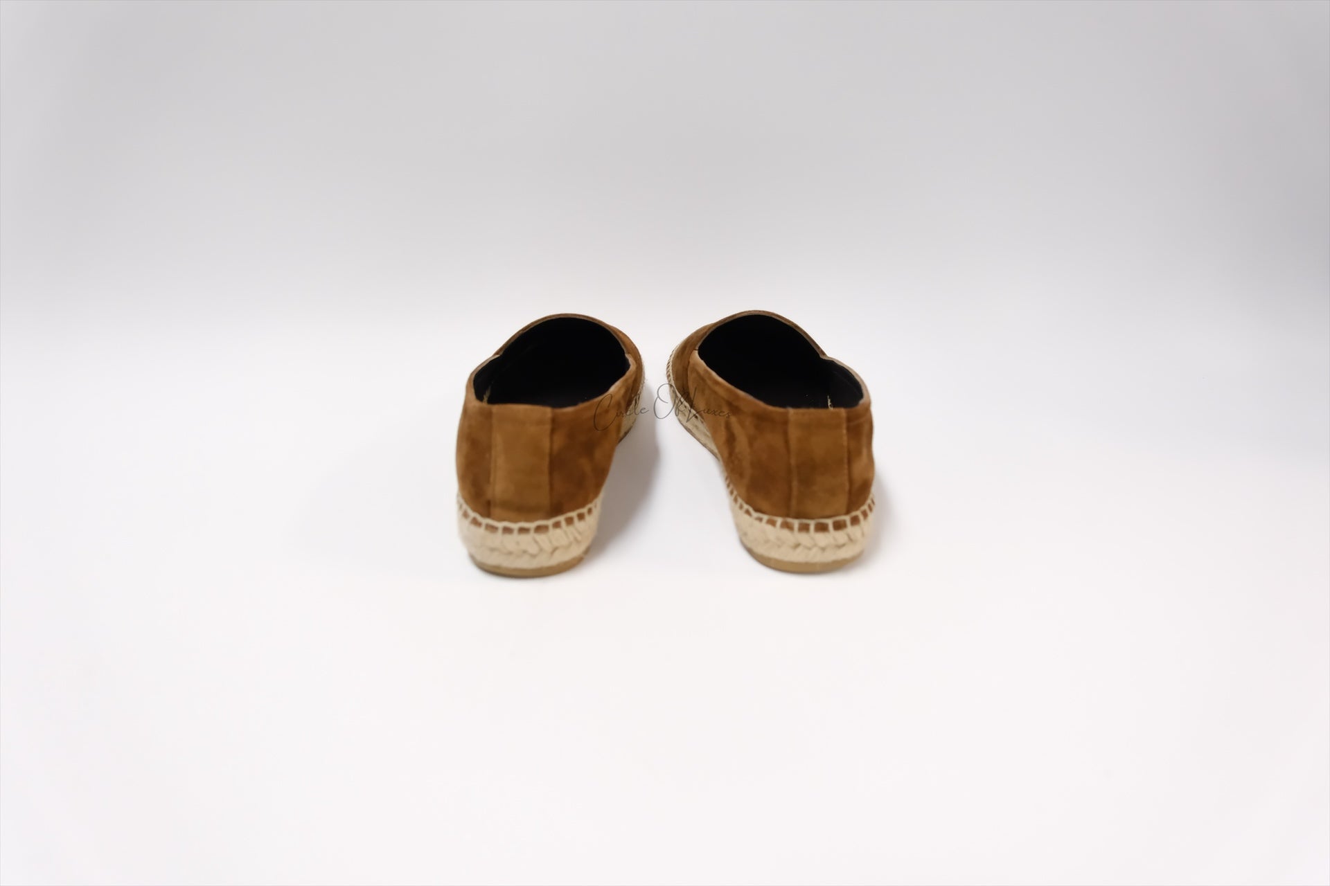 SAINT LAURENT BROWN SUEDE LOAFER SIZE 37