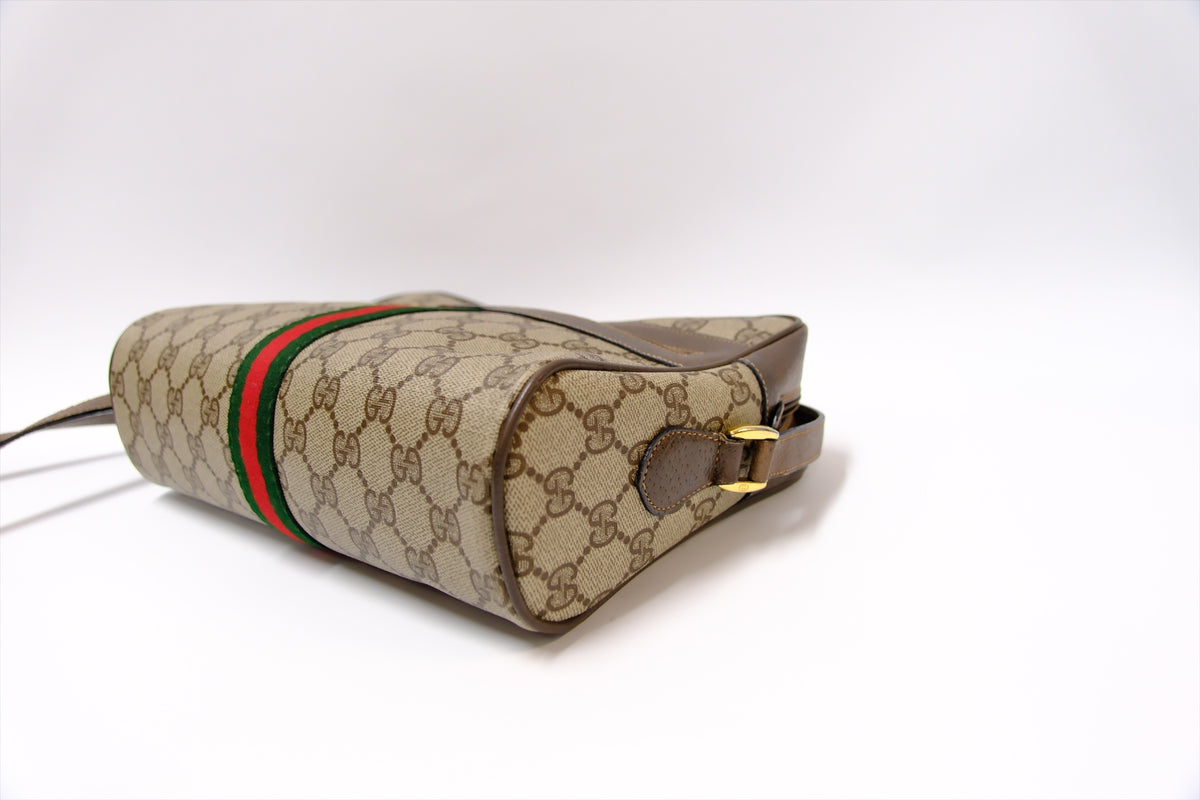 GUCCI VINTAGE CAMERA CANVAS BAG