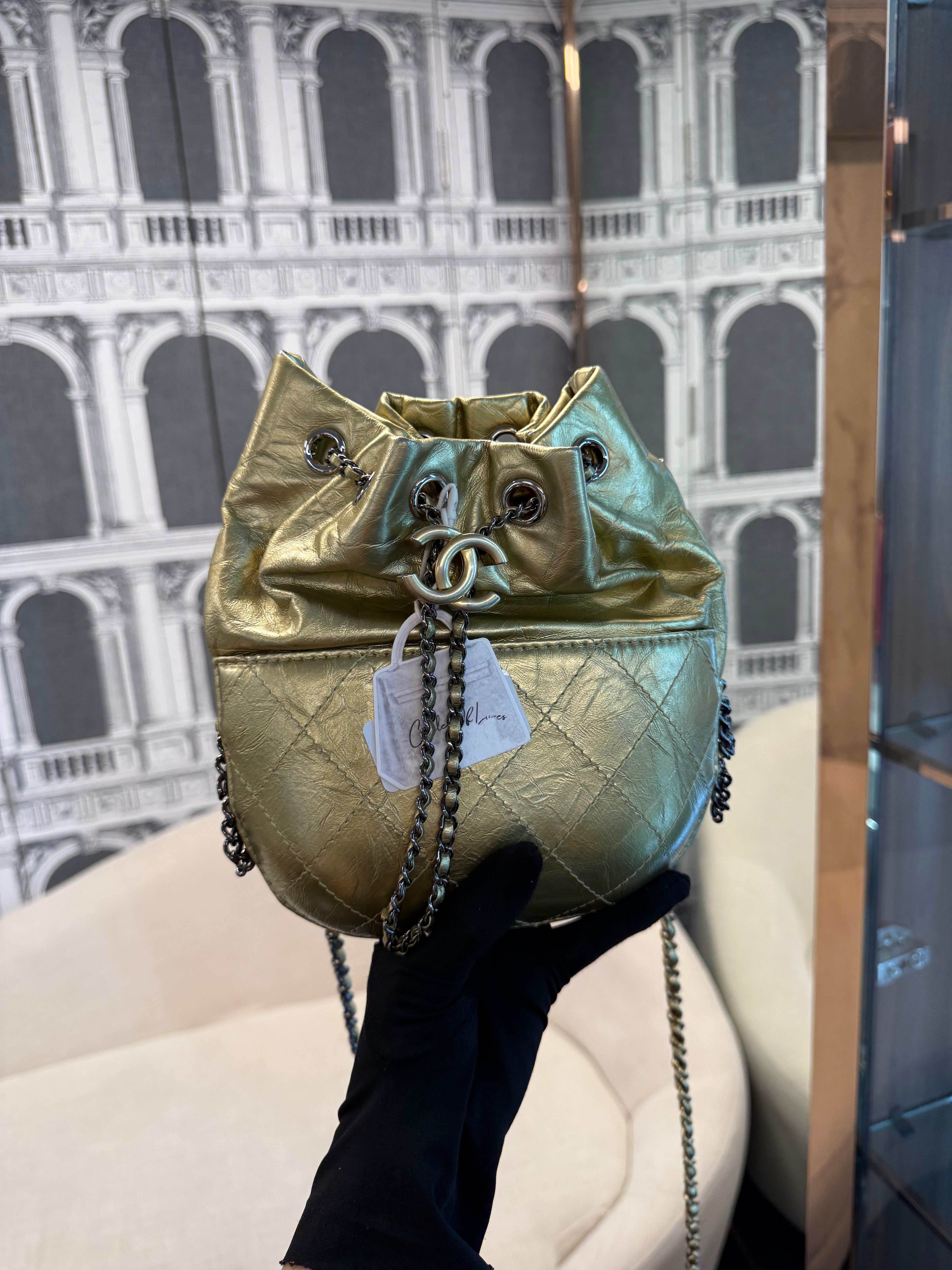 CHANEL LIMITED EDITION GOLD CROSSBODY