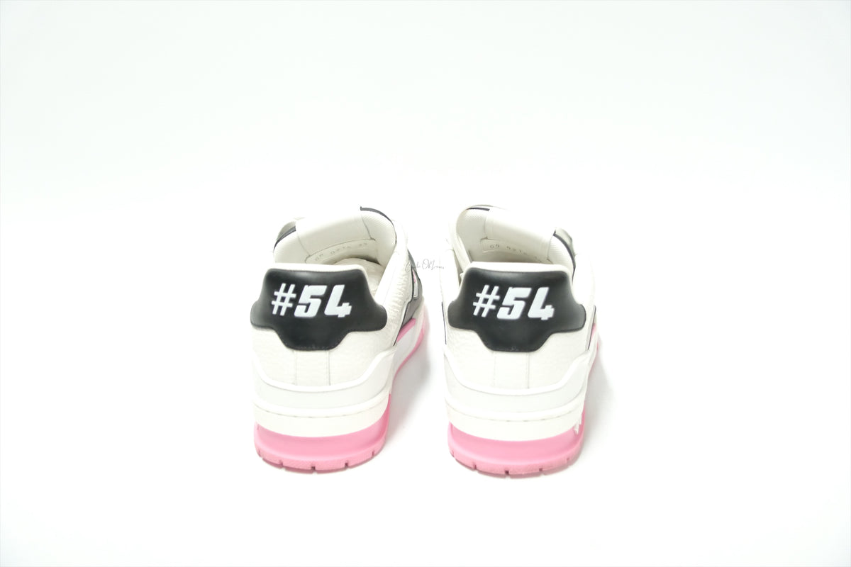 LOUIS VUITTON WHITE PINK TRAINER SNEAKER  SIZE 39