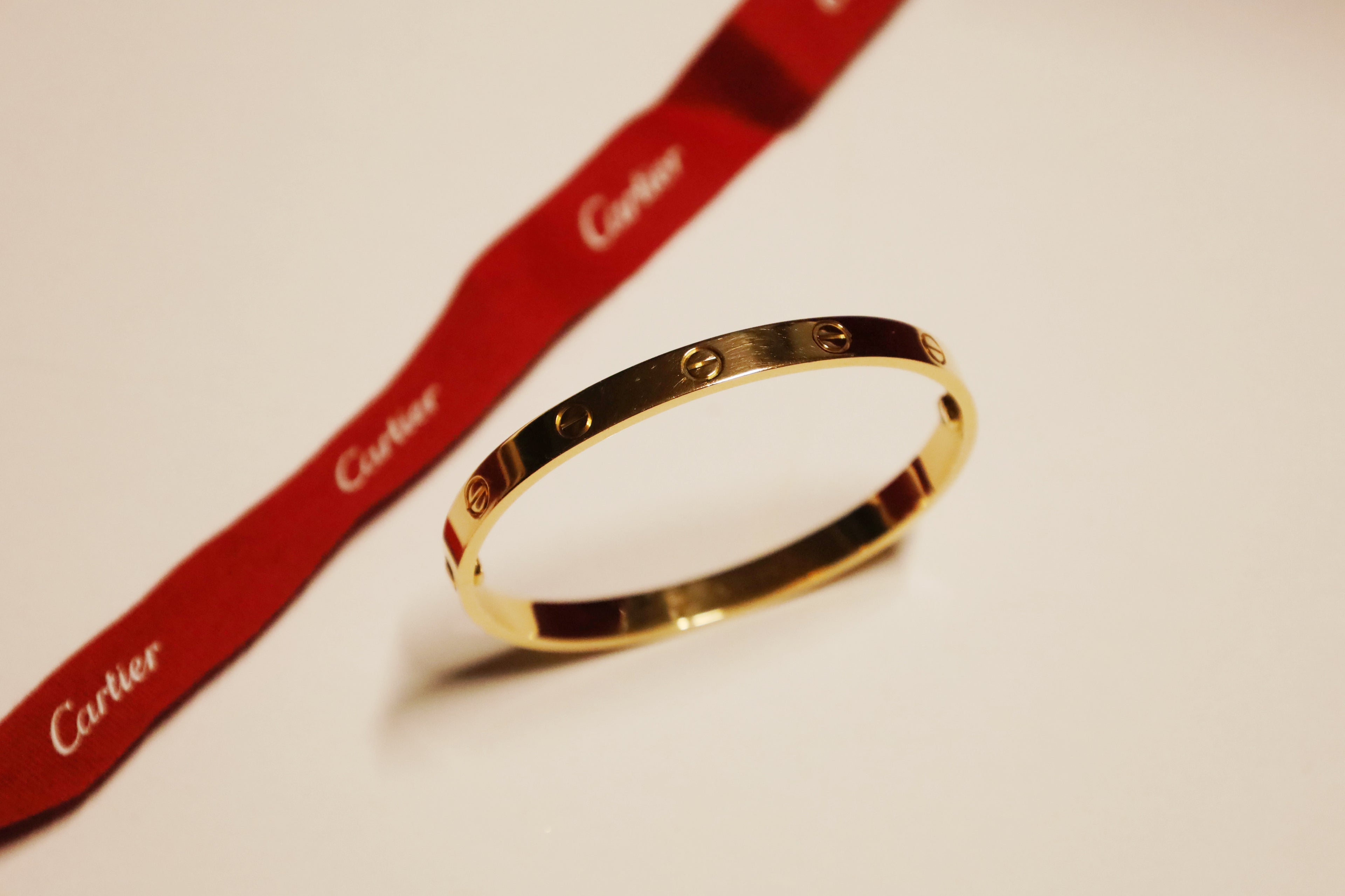 CARTIER LOVE BANGLE YELLOW GOLD SIZE 18 CLASSIC MODEL