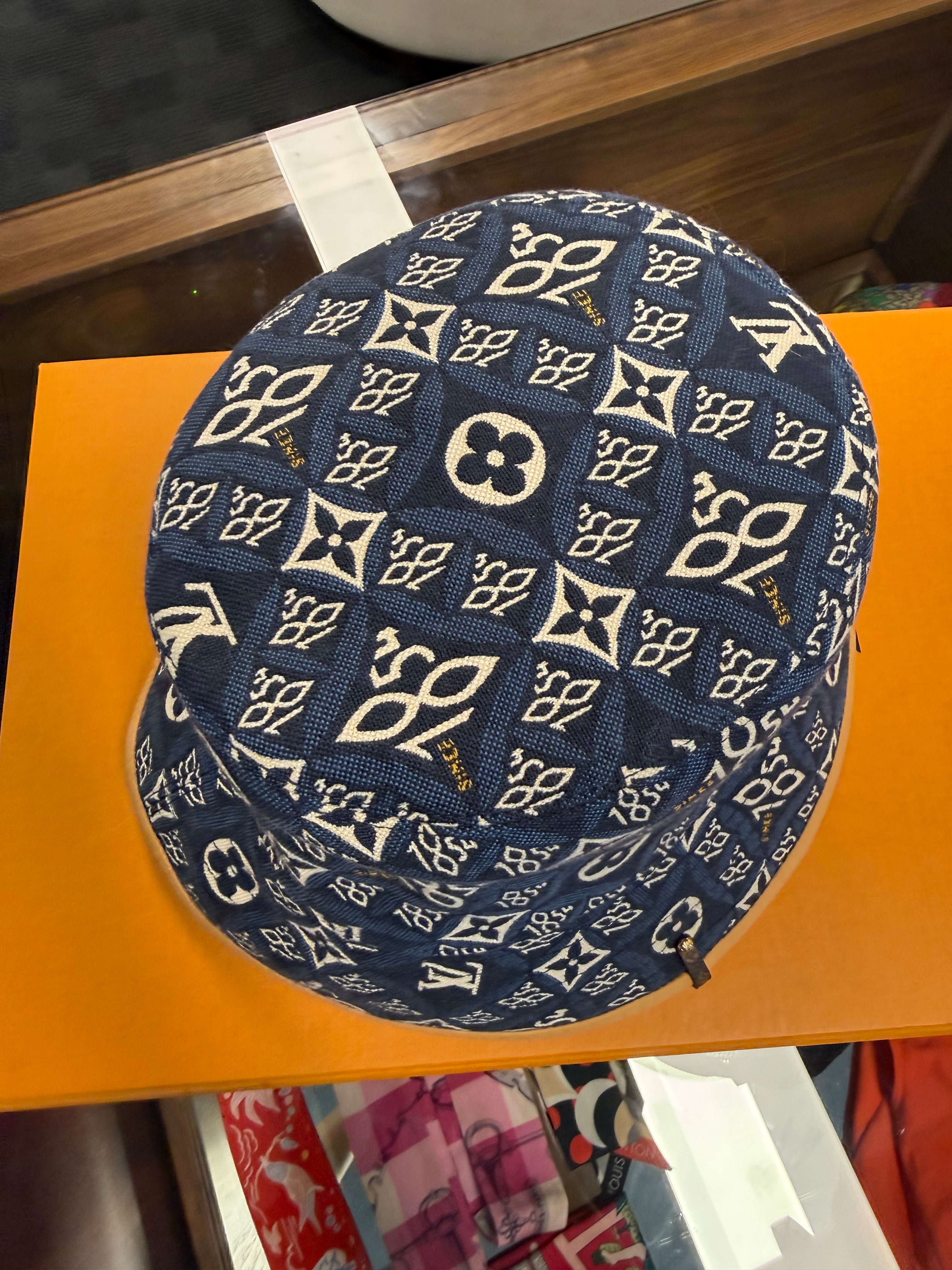 LOUIS VUITTON SIZE M SINCE 1854 HAT BLUE