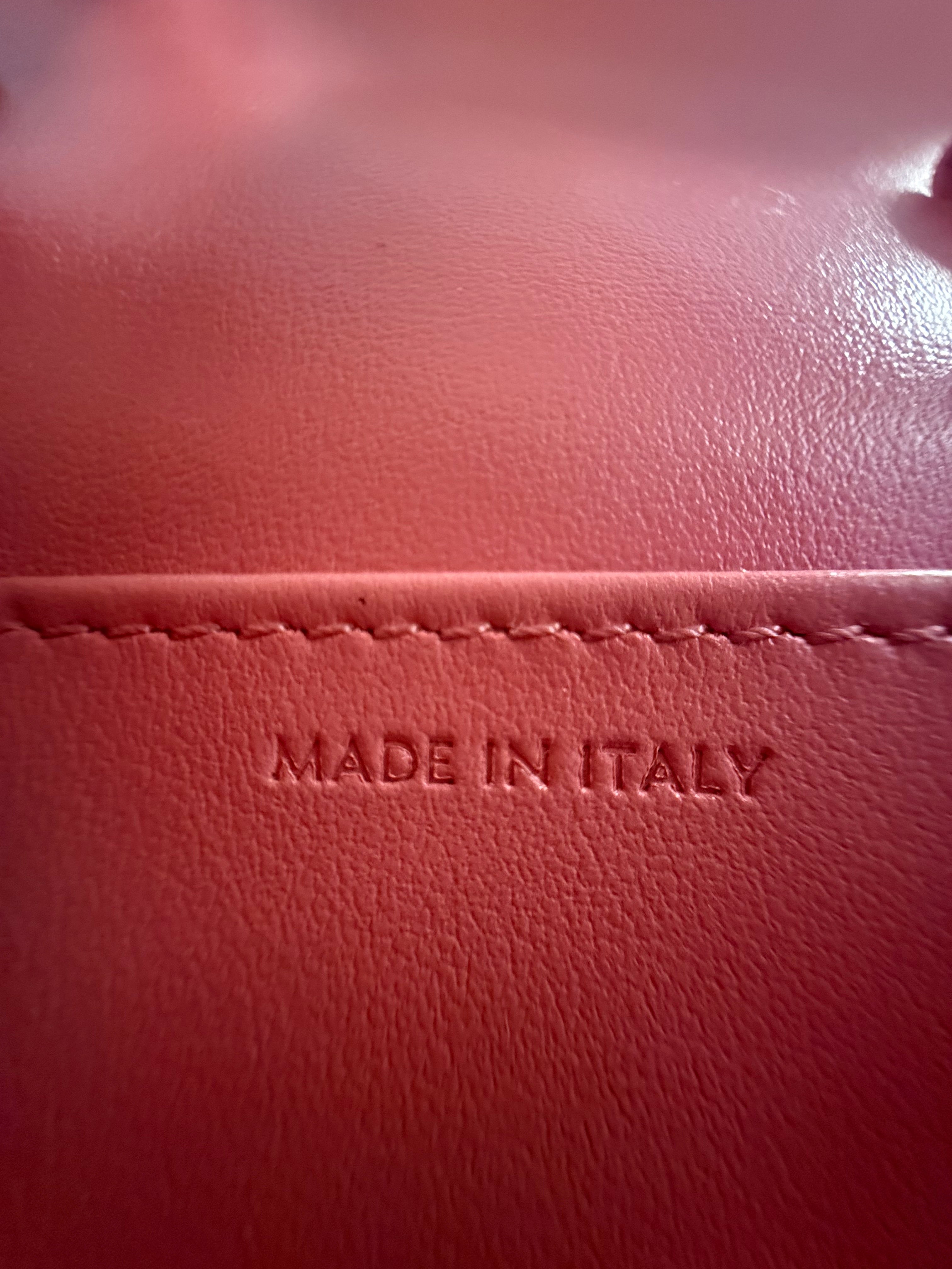 CELINE MINI CLAUDE IN SHINY CALFSKIN PINK GHW