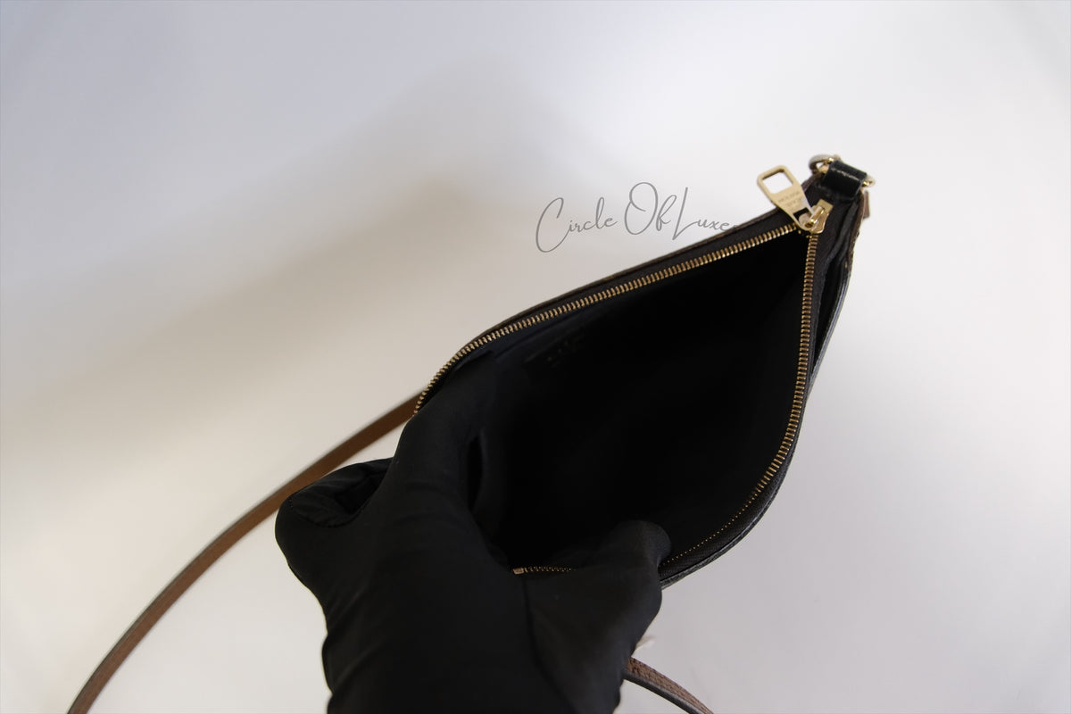 LOUIS VUITTON PALLAS MONOGRAM /NOIR CLUTCH