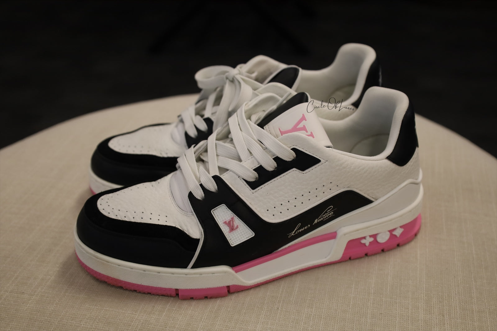 LOUIS VUITTON SNEAKER PINK/WHITE SIZE 39