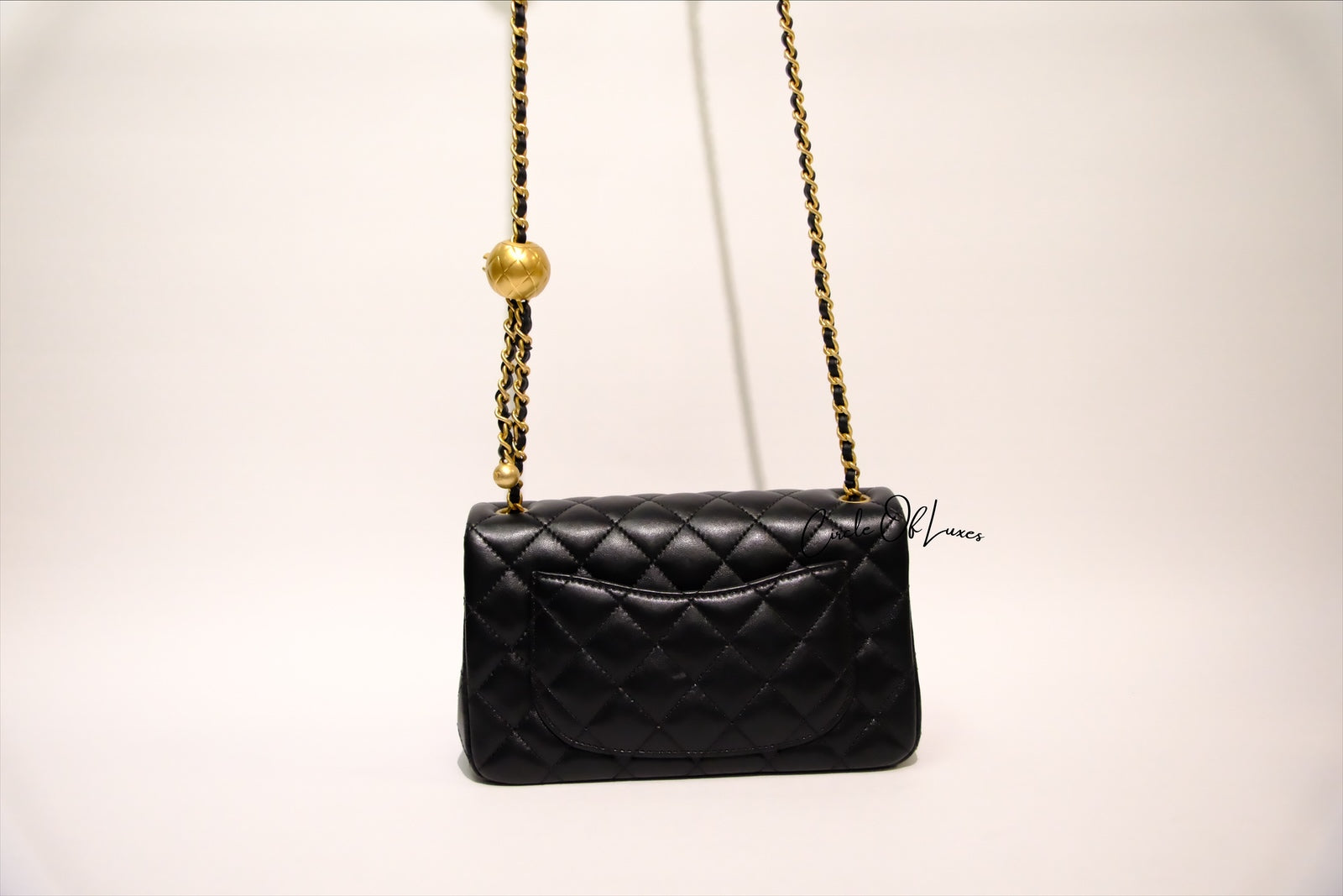 CHANEL MINI RECTANGLE PEARL CRUSH BLACK