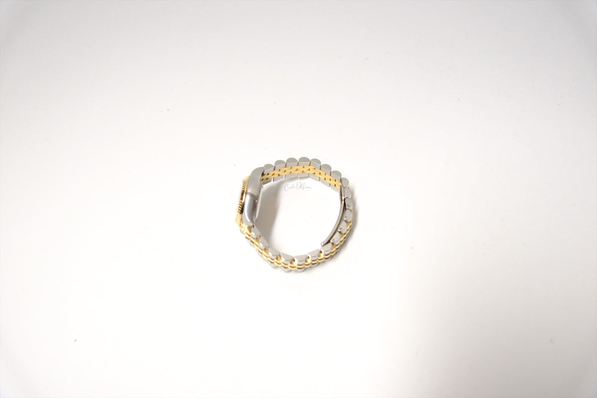 ROLEX 26mm DATEJUST COMPUTER FACE DIAMONDS DIAL TWOTONE .