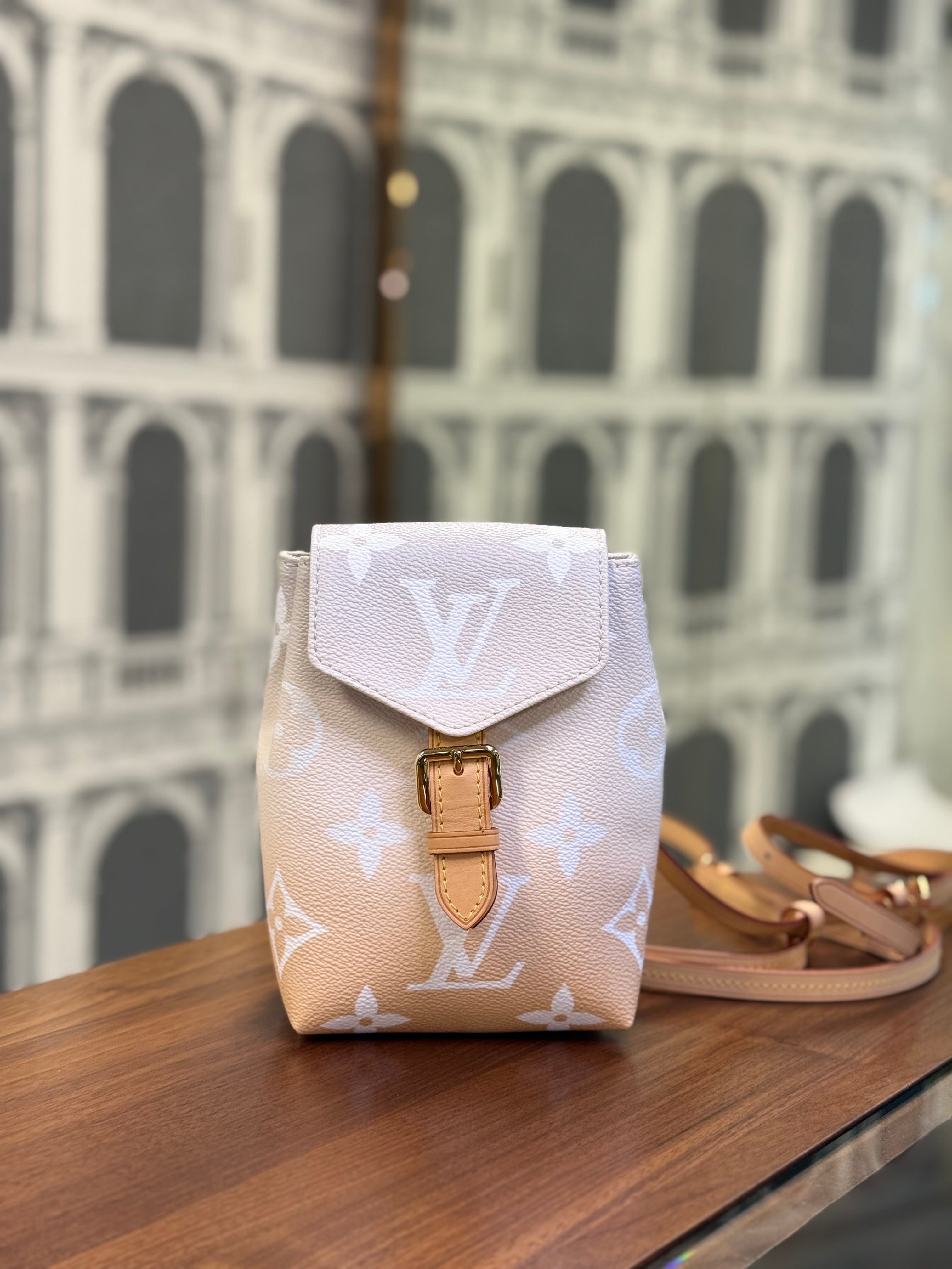 LOUIS VUITTON TINY BACKPACK MONOGRAM GIANT BY THE POOL