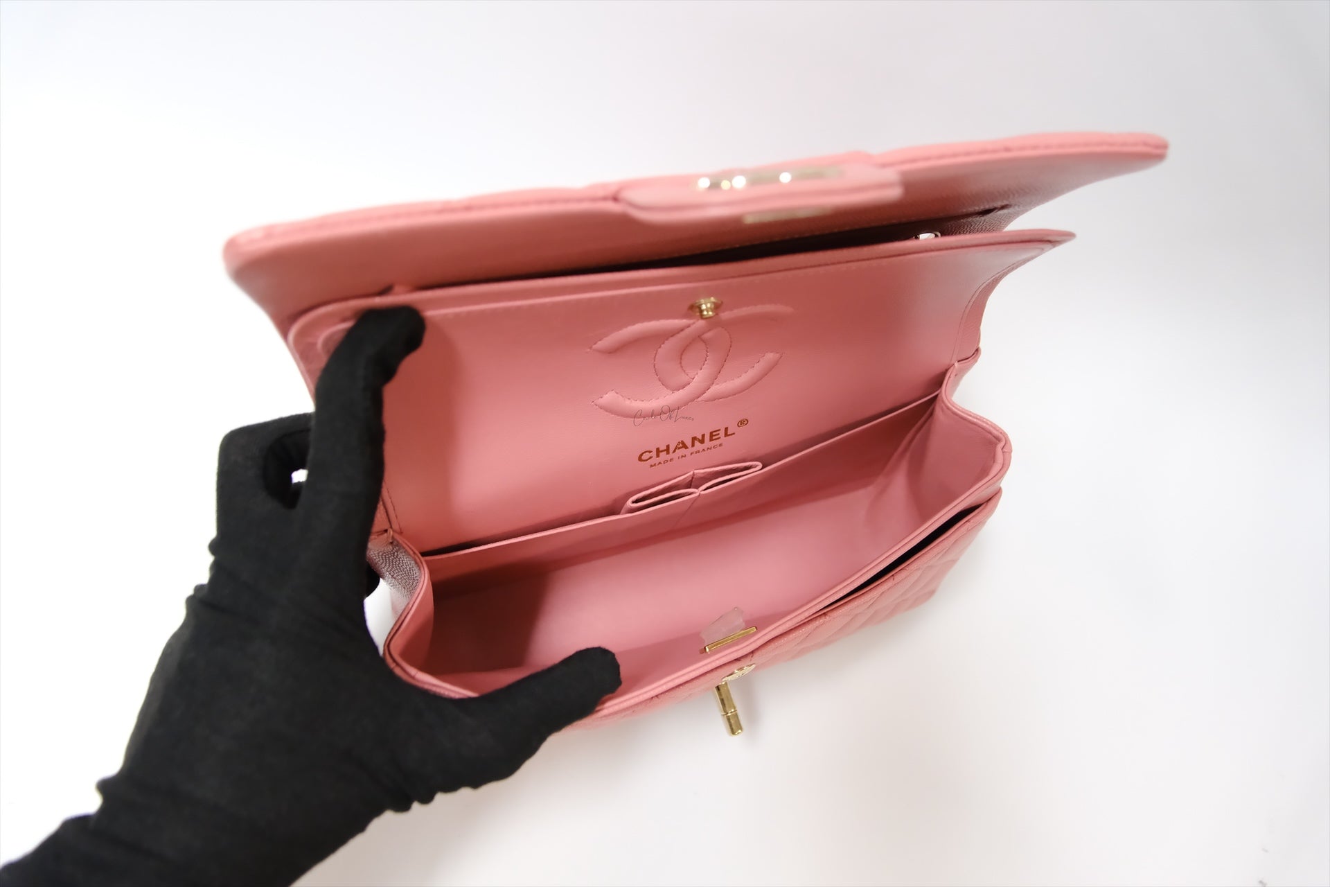 CHANEL CLASSIC SMALL PINK GHW