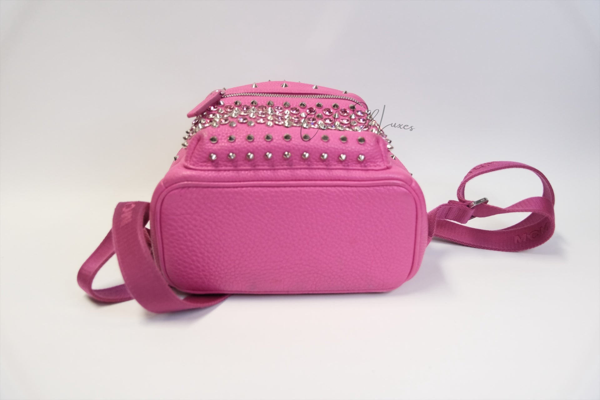 MCM Stark Studded swarovski Backpack  Pink